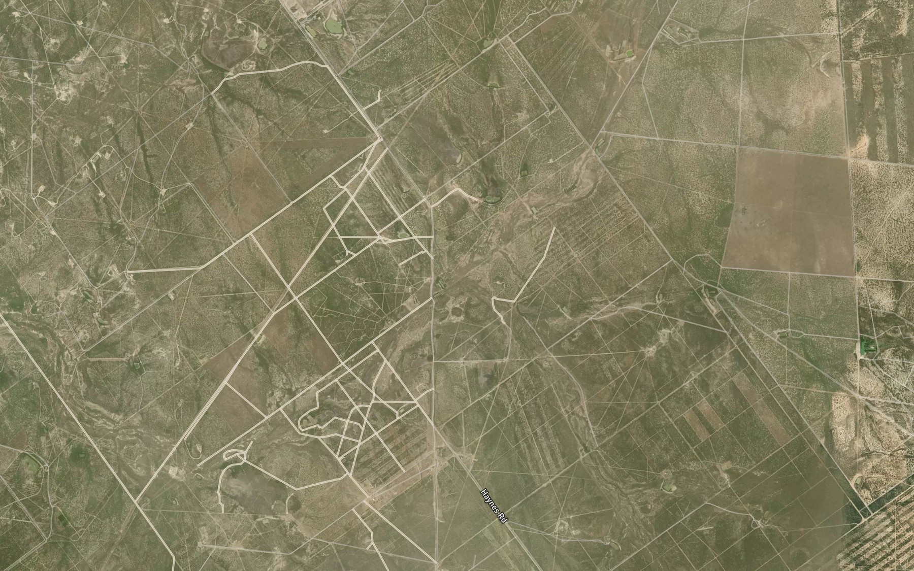 Satellite map of the Fandango Creek