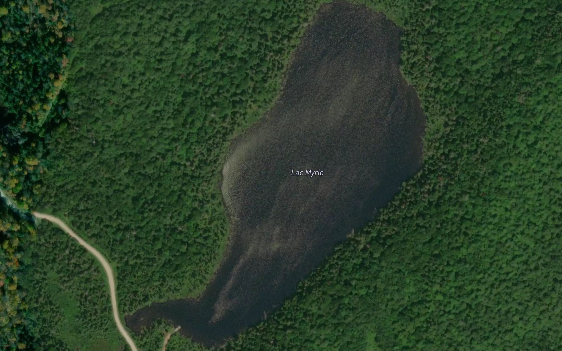 Satellite map of the Lac Myrle