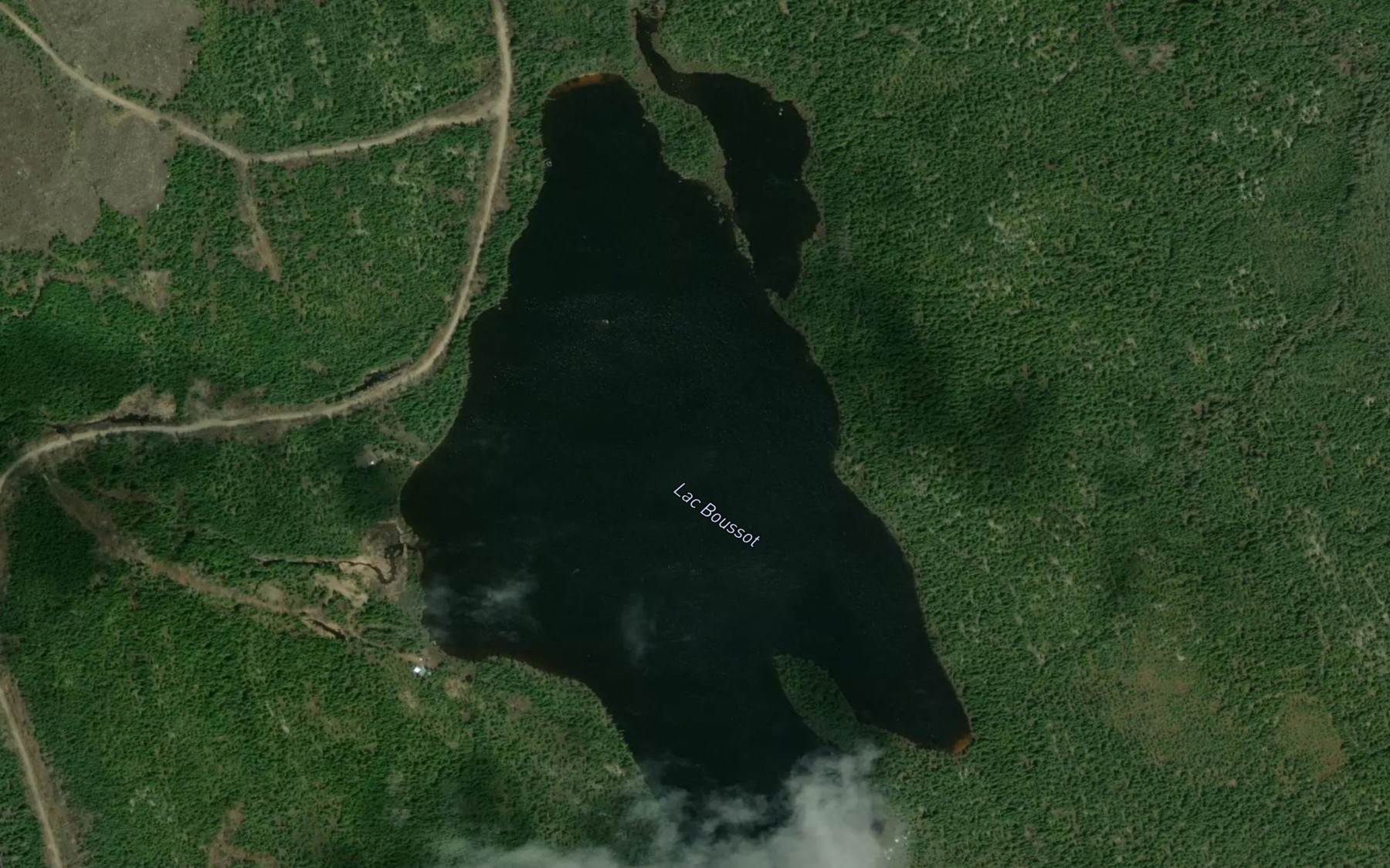 Satellite map of the Lac Boussot