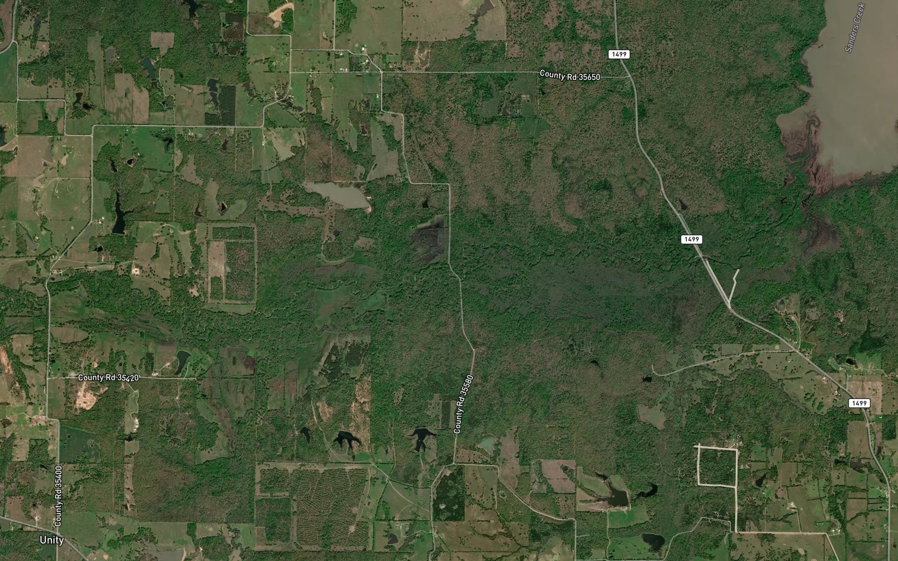 Satellite map of the Spring Branch