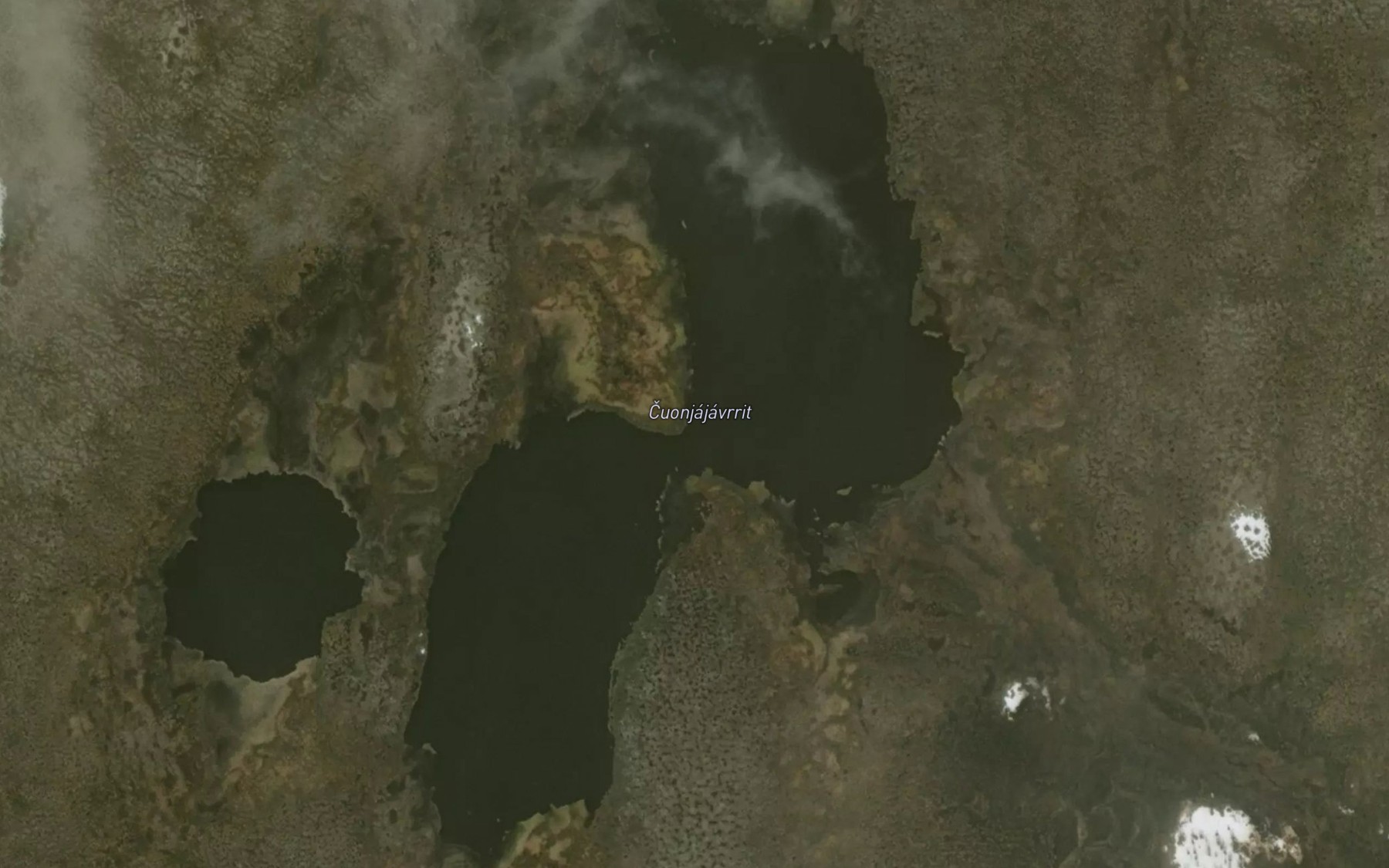 Satellite map of the Cuonjajavrit