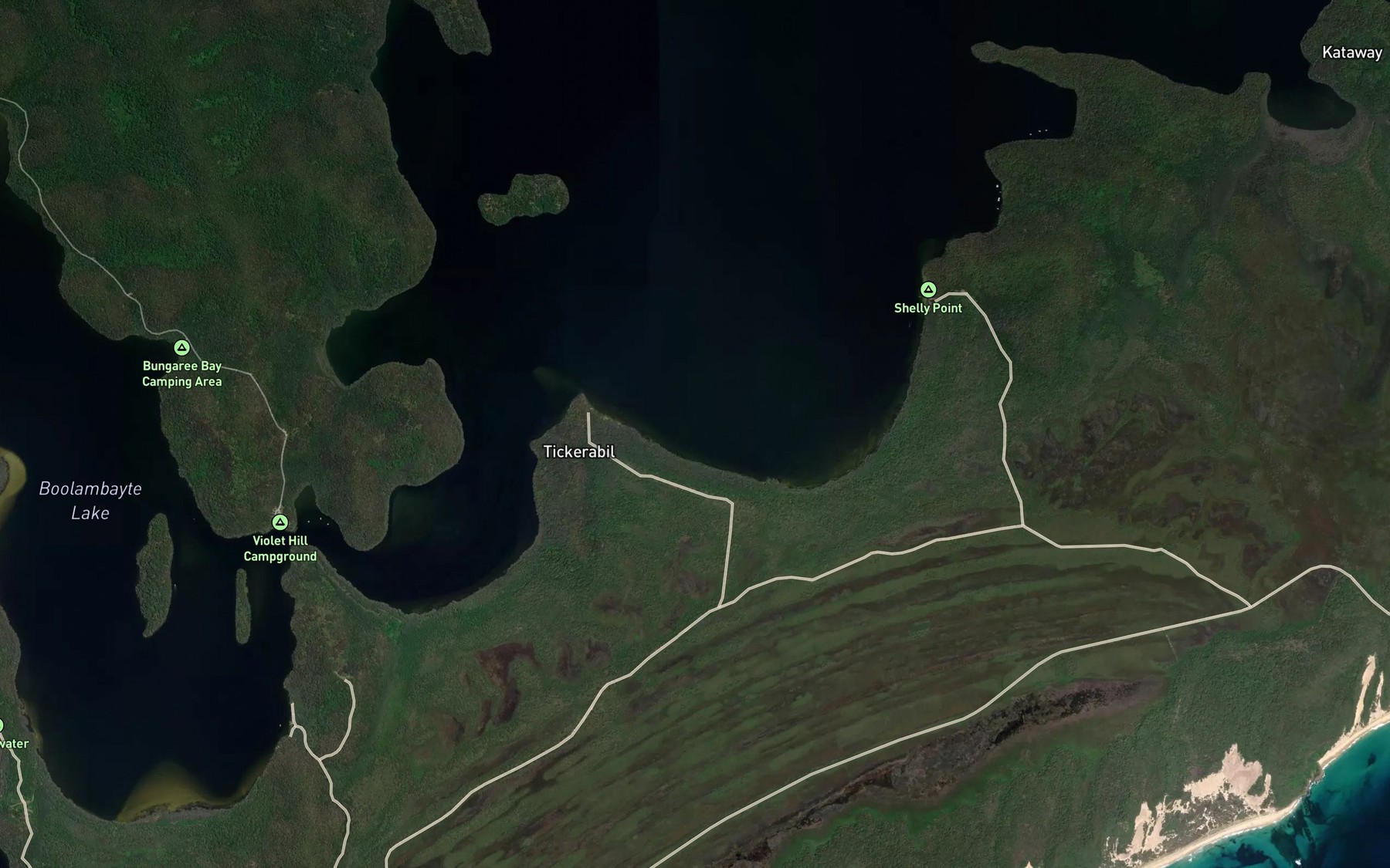 Satellite map of the Palmers Bay