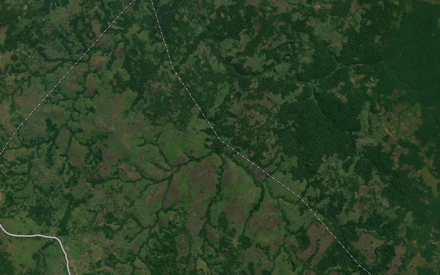 Satellite map of the Tubuye