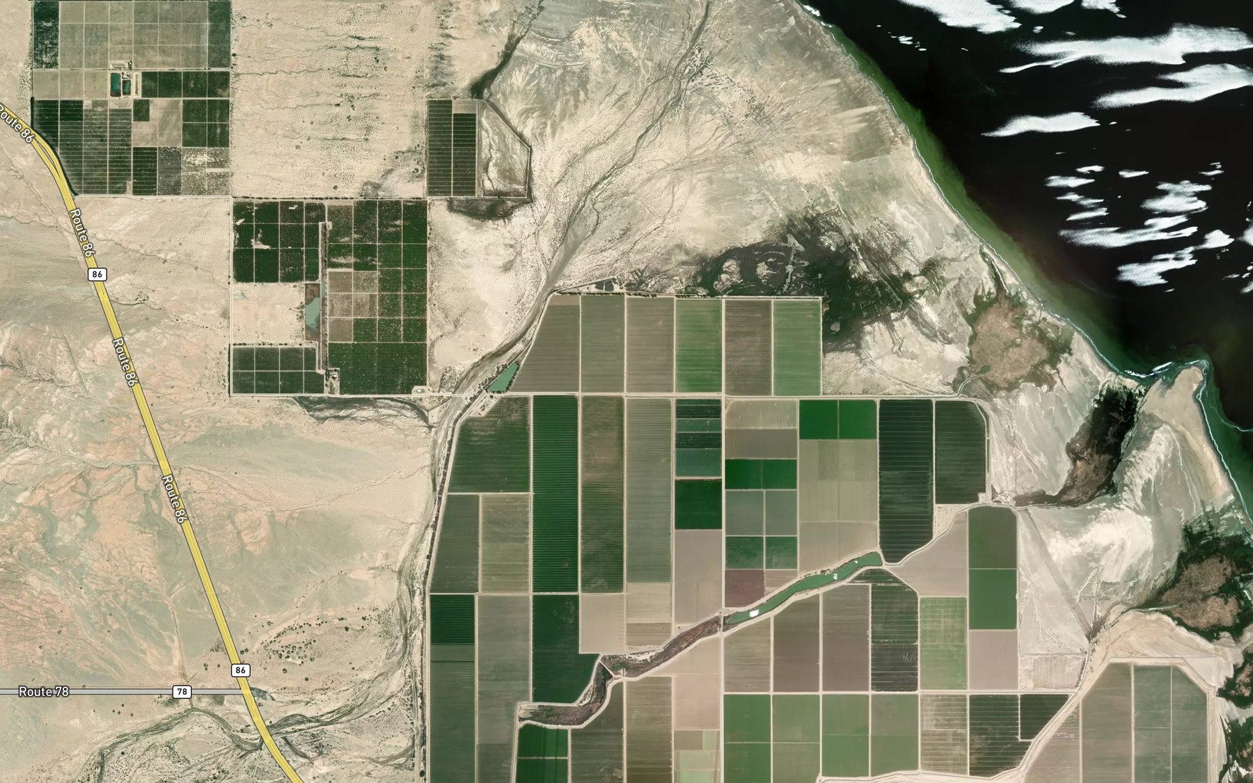Satellite map of the Lateral Nine