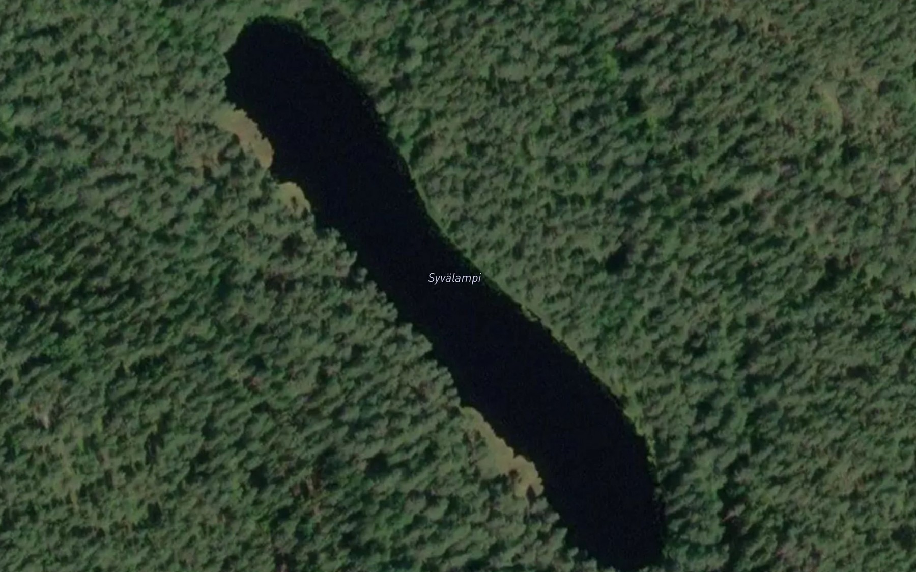 Satellite map of the Syvalampi