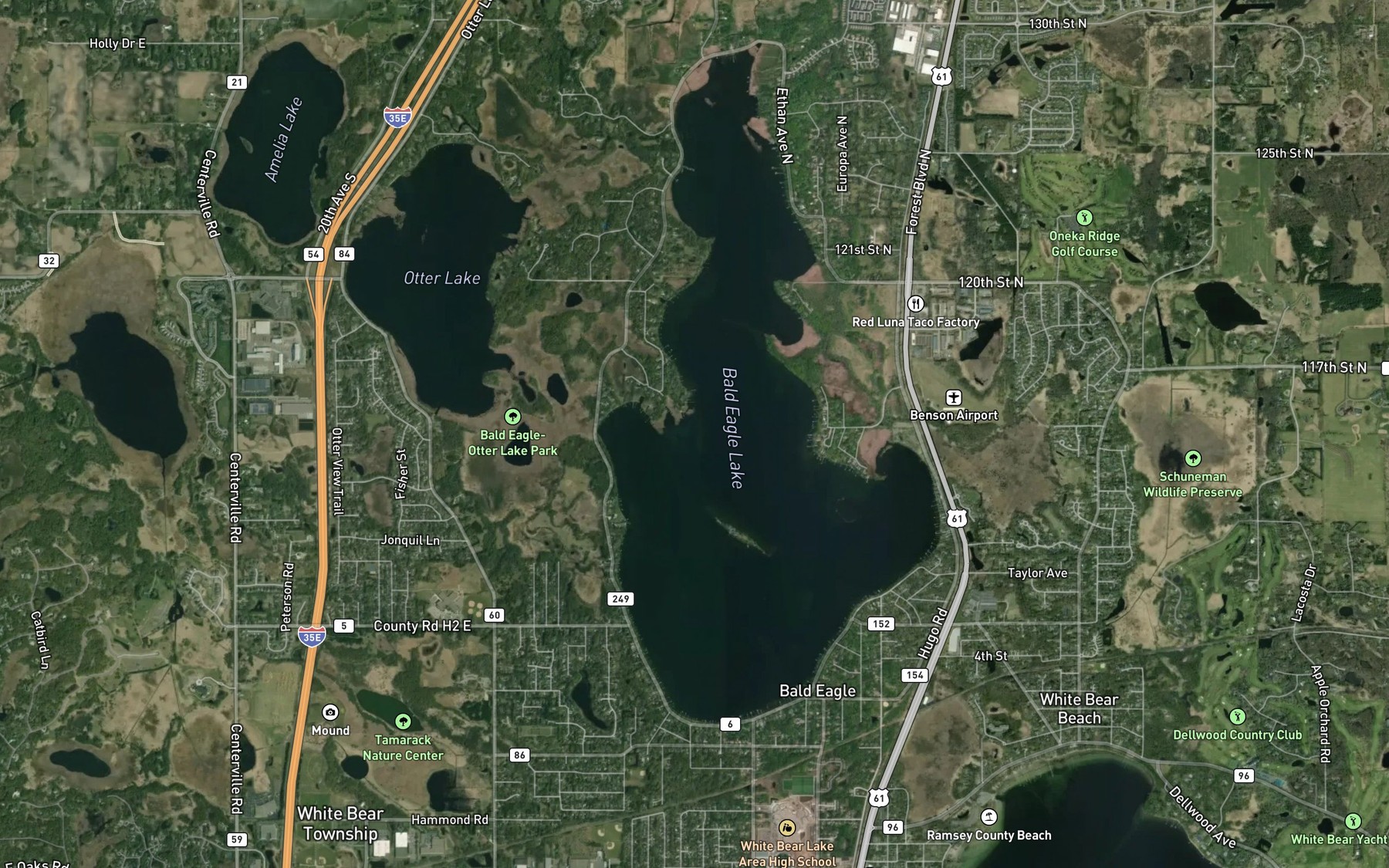 Satellite map of the Spot 2