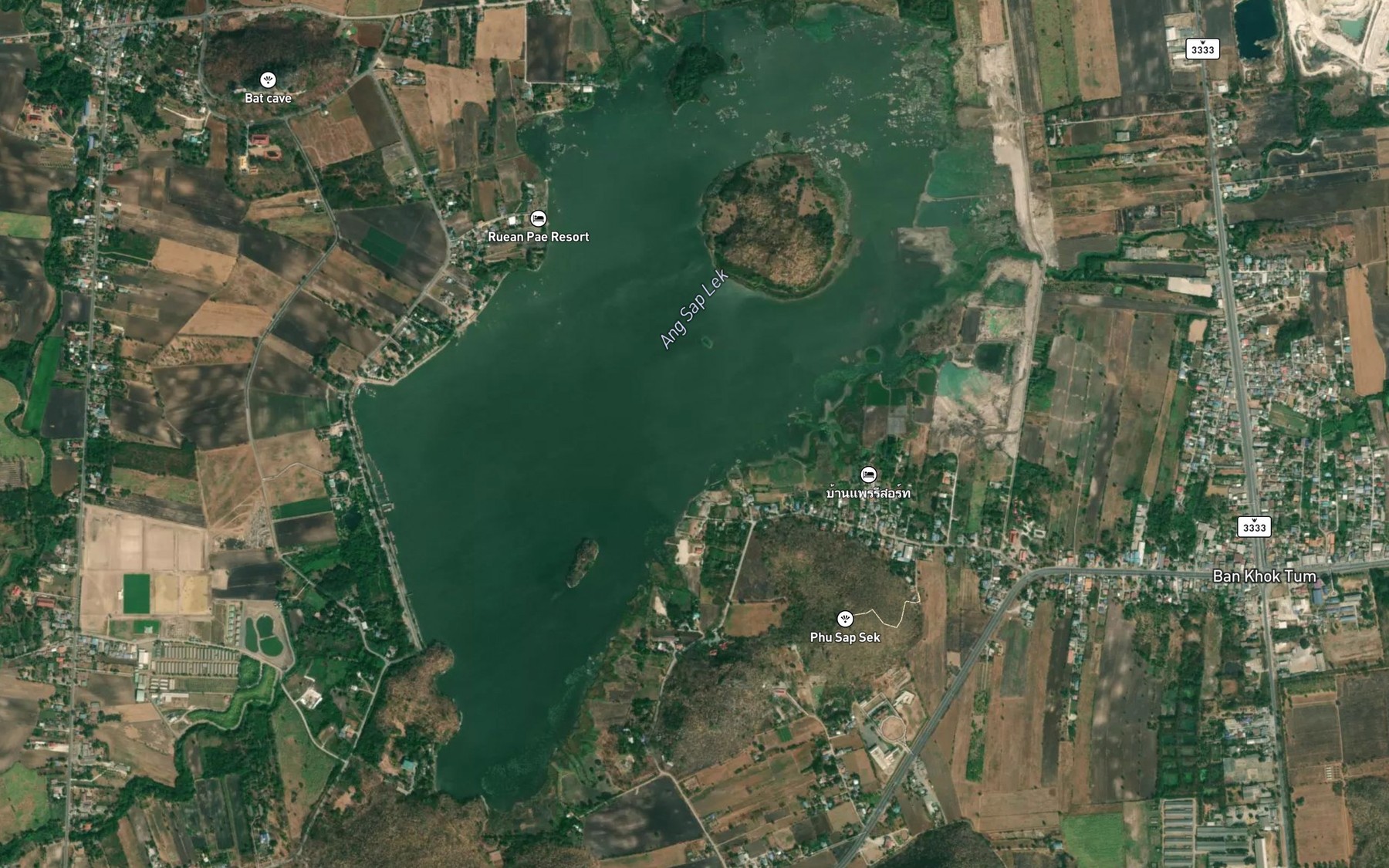 Satellite map of the Ang Kep Nam Huai Sap Lek