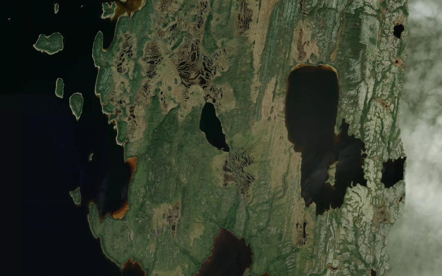 Satellite map of the Baie de la Plaine