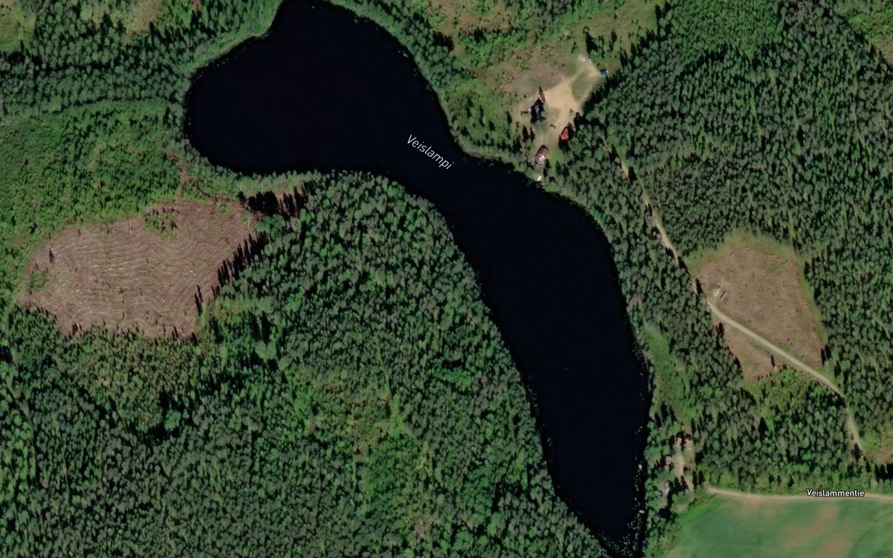 Satellite map of the Veislampi