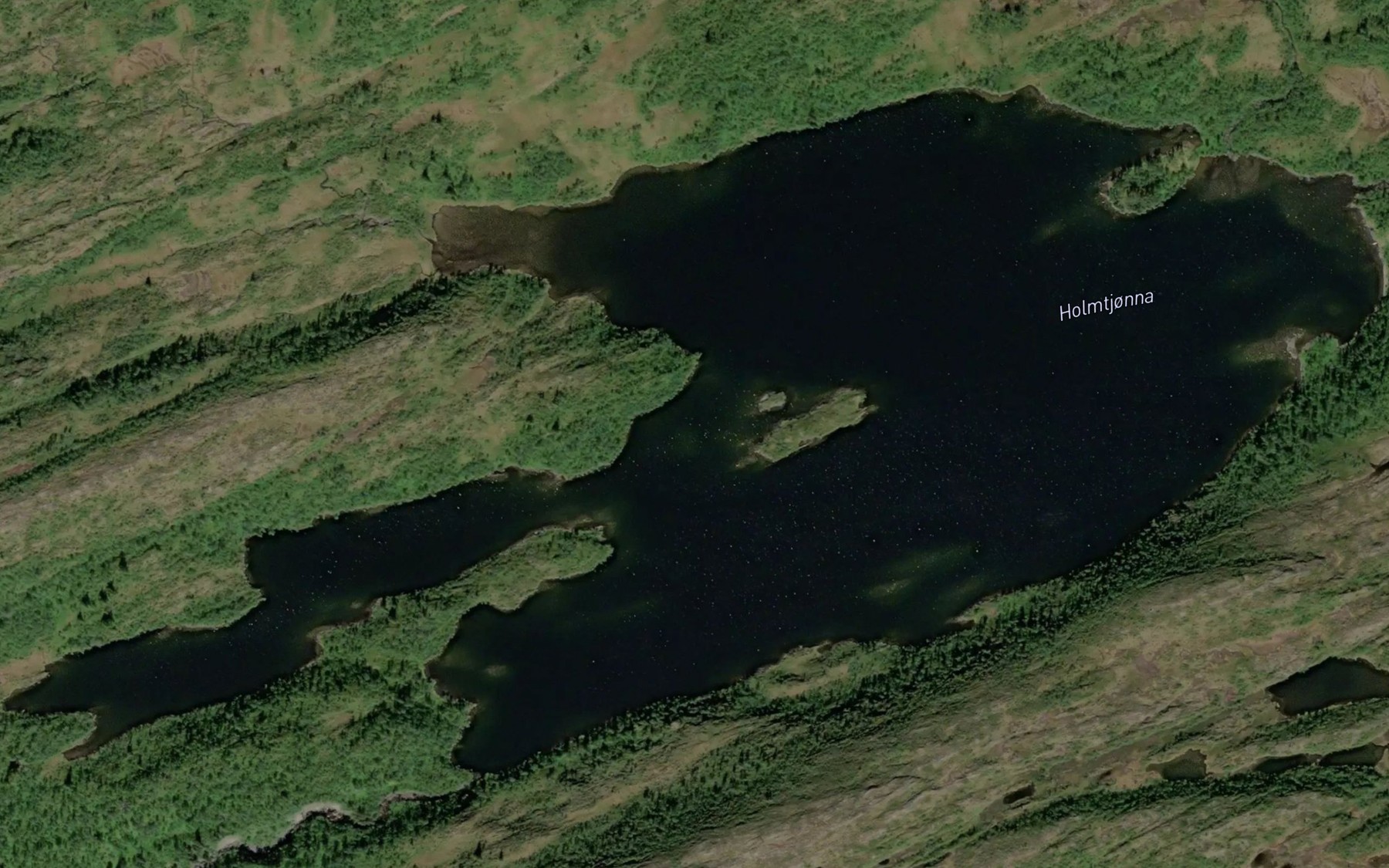 Satellite map of the Holmtjorna
