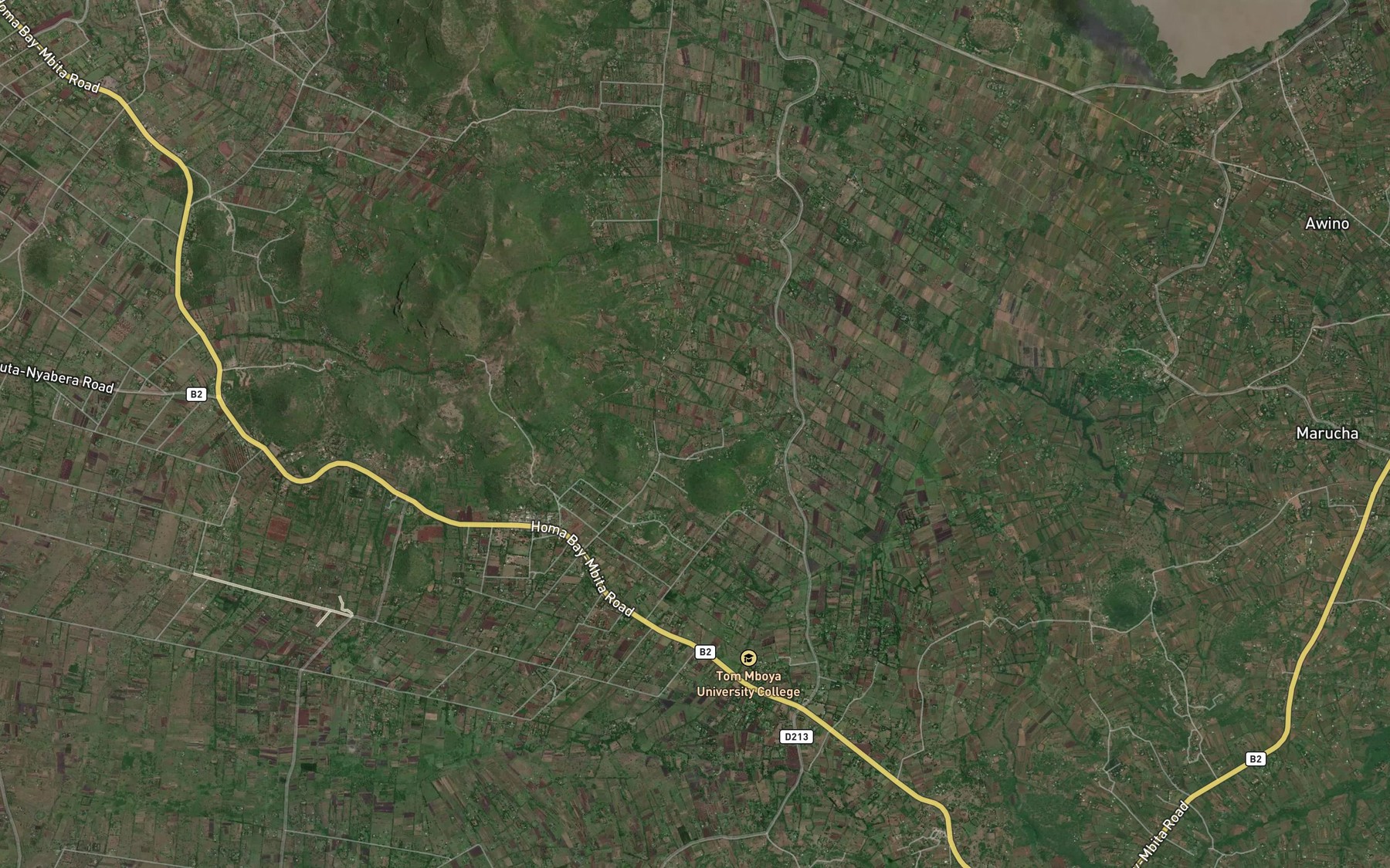 Satellite map of the Aochdok