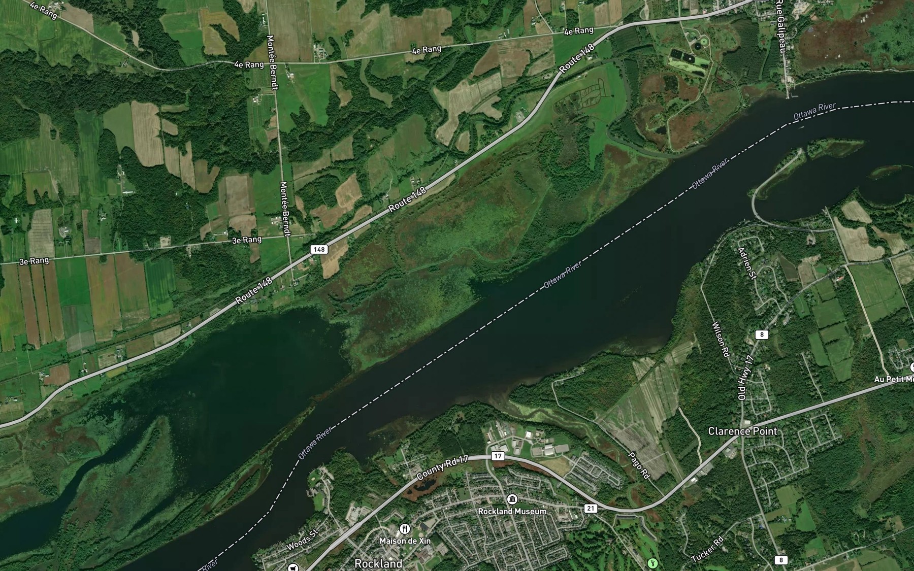 Satellite map of the Baie Campbell