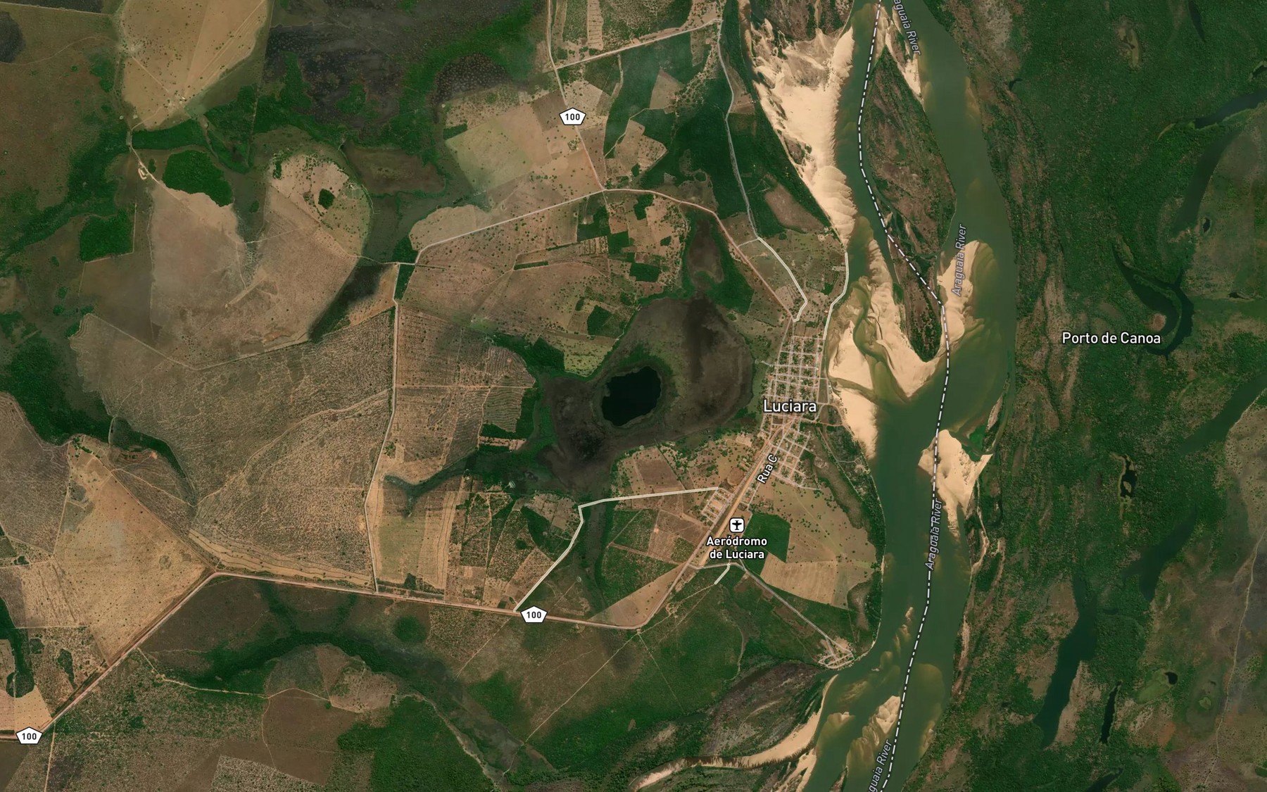 Satellite map of the Lago Morto