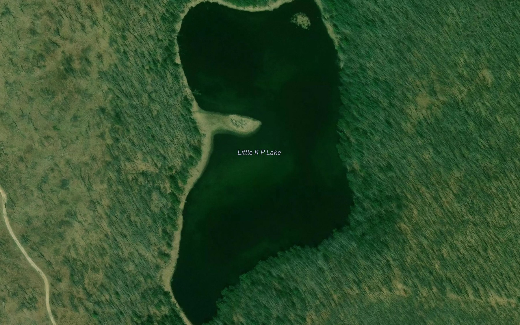Satellite map of the Little K P Lake