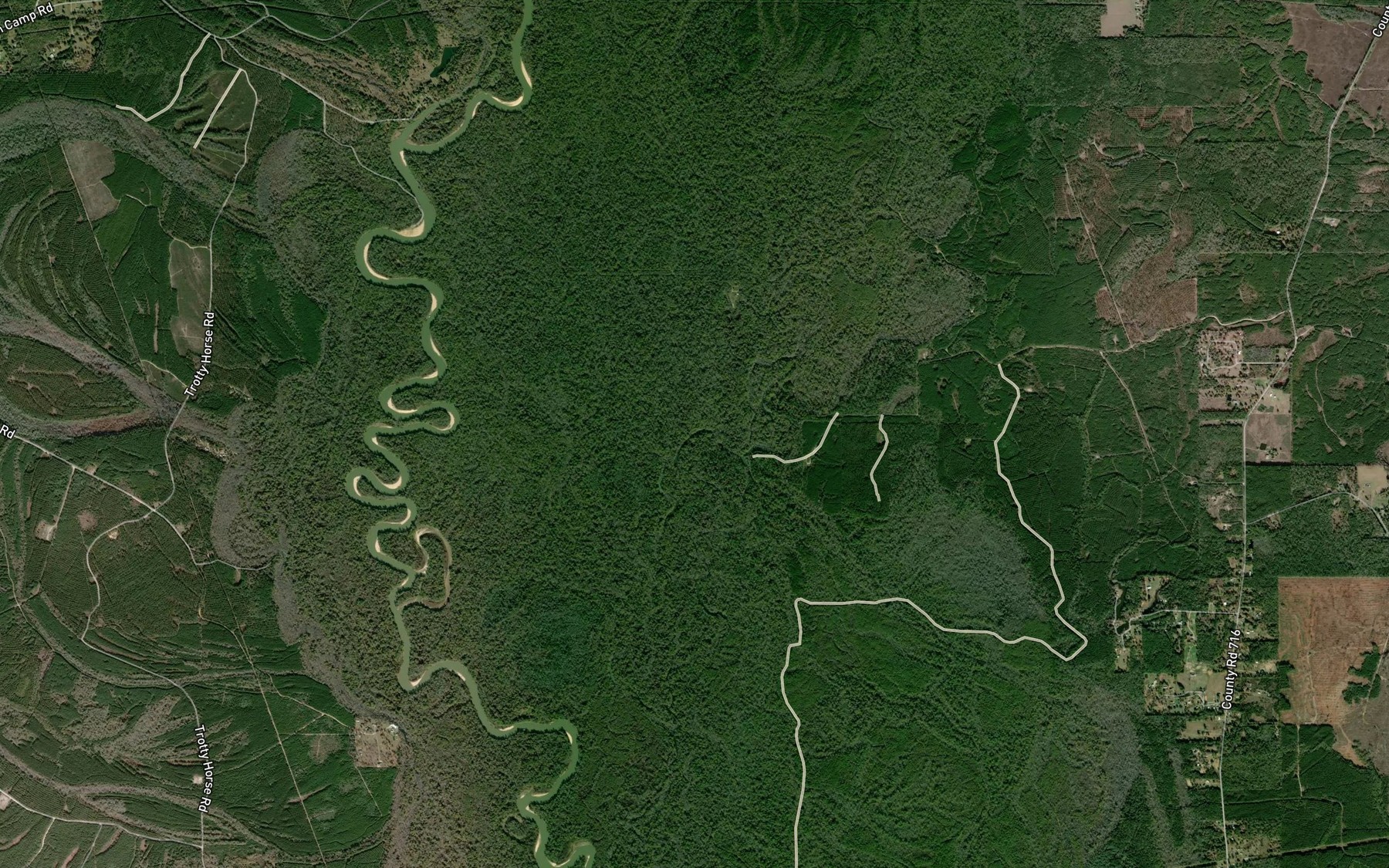 Satellite map of the Buck Lake