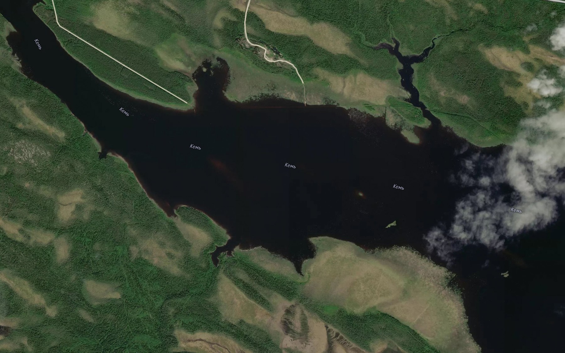 Satellite map of the Porog Kyulyuniyemi