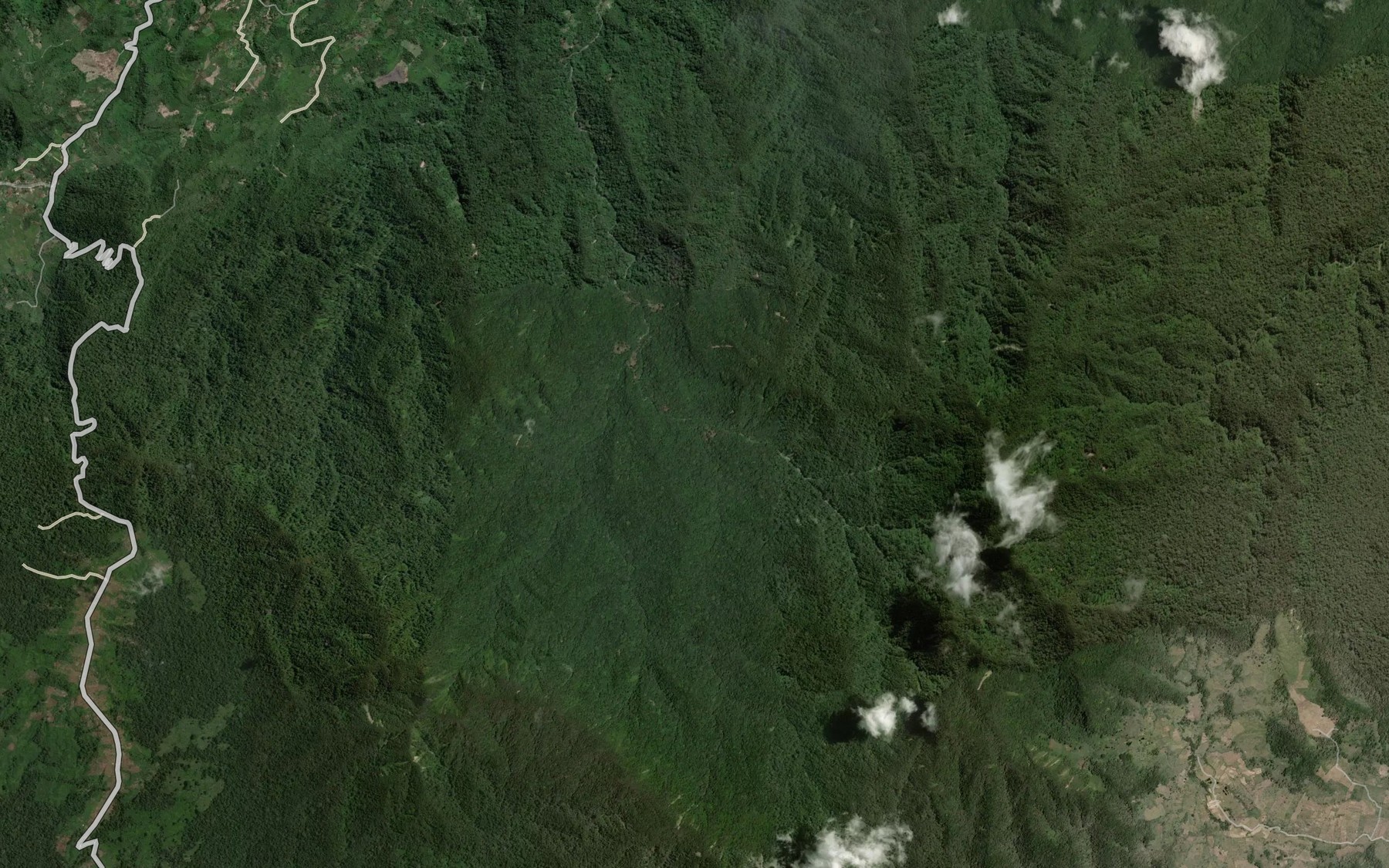 Satellite map of the Lao Sibunga Bunga