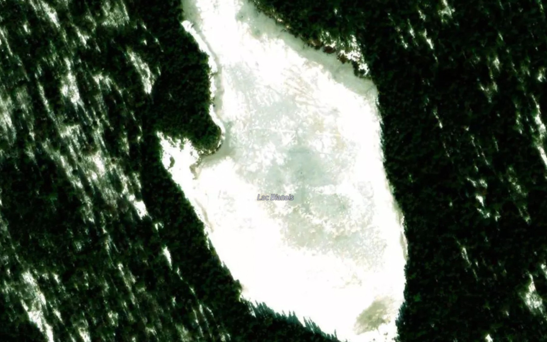 Satellite map of the Lac Bianais