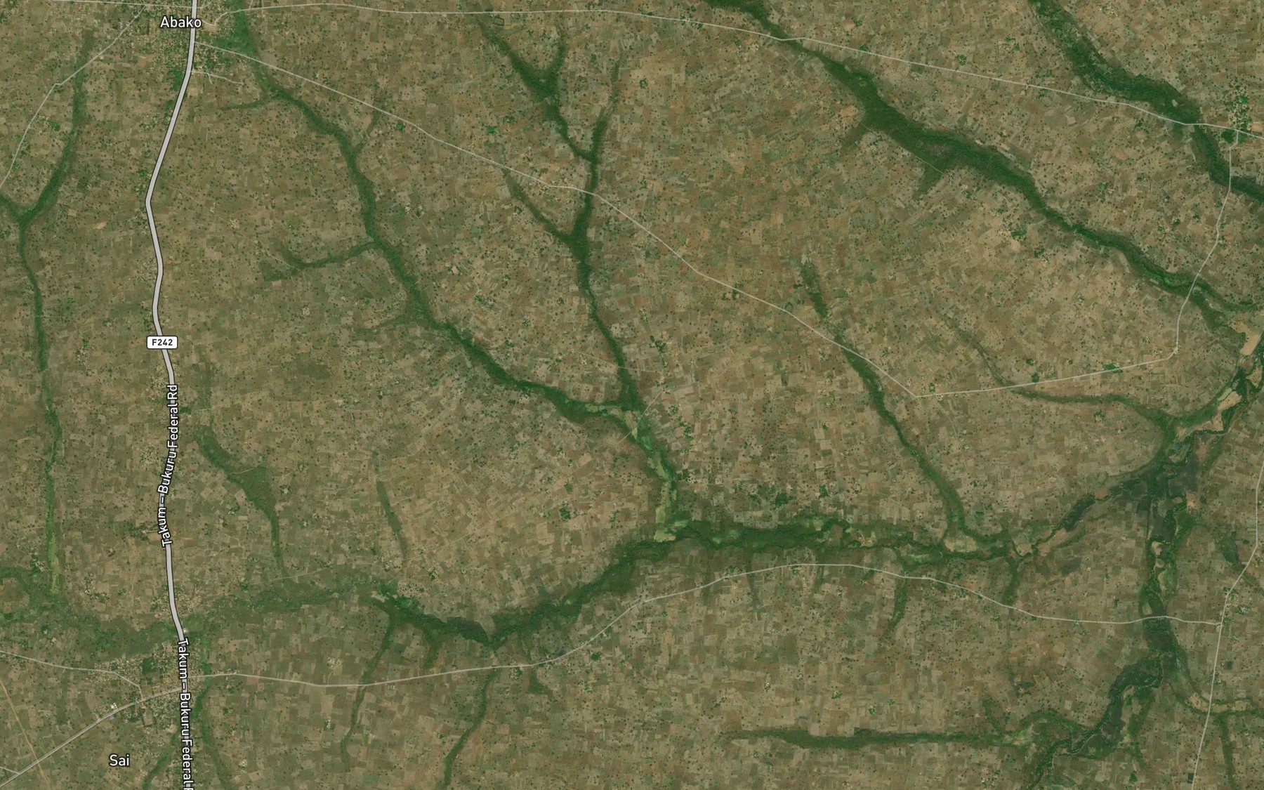 Satellite map of the River Umondo