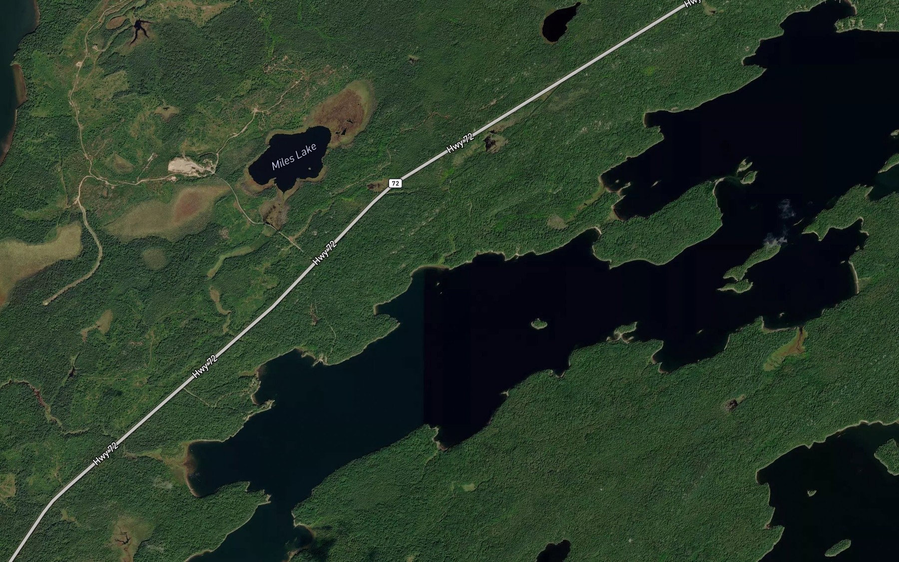 Satellite map of the Submarine Rock