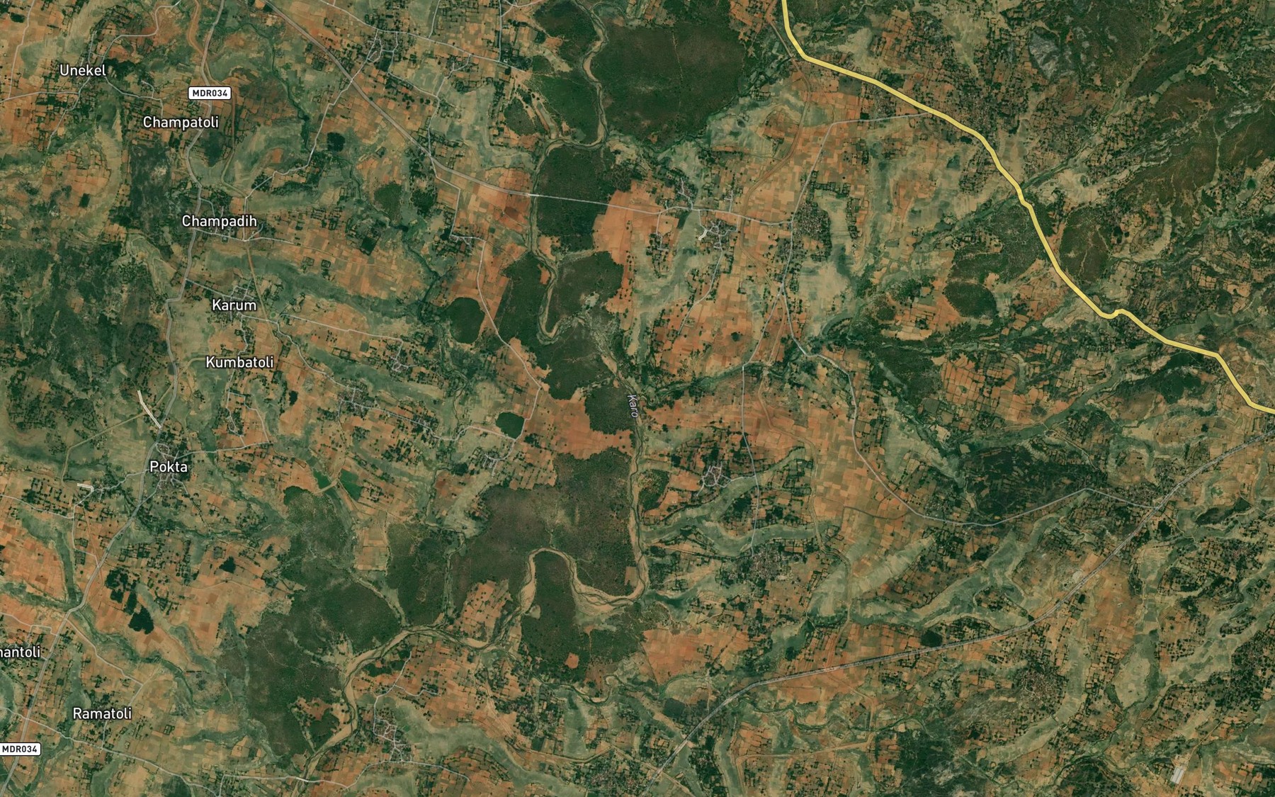 Satellite map of the Kuda Nadi
