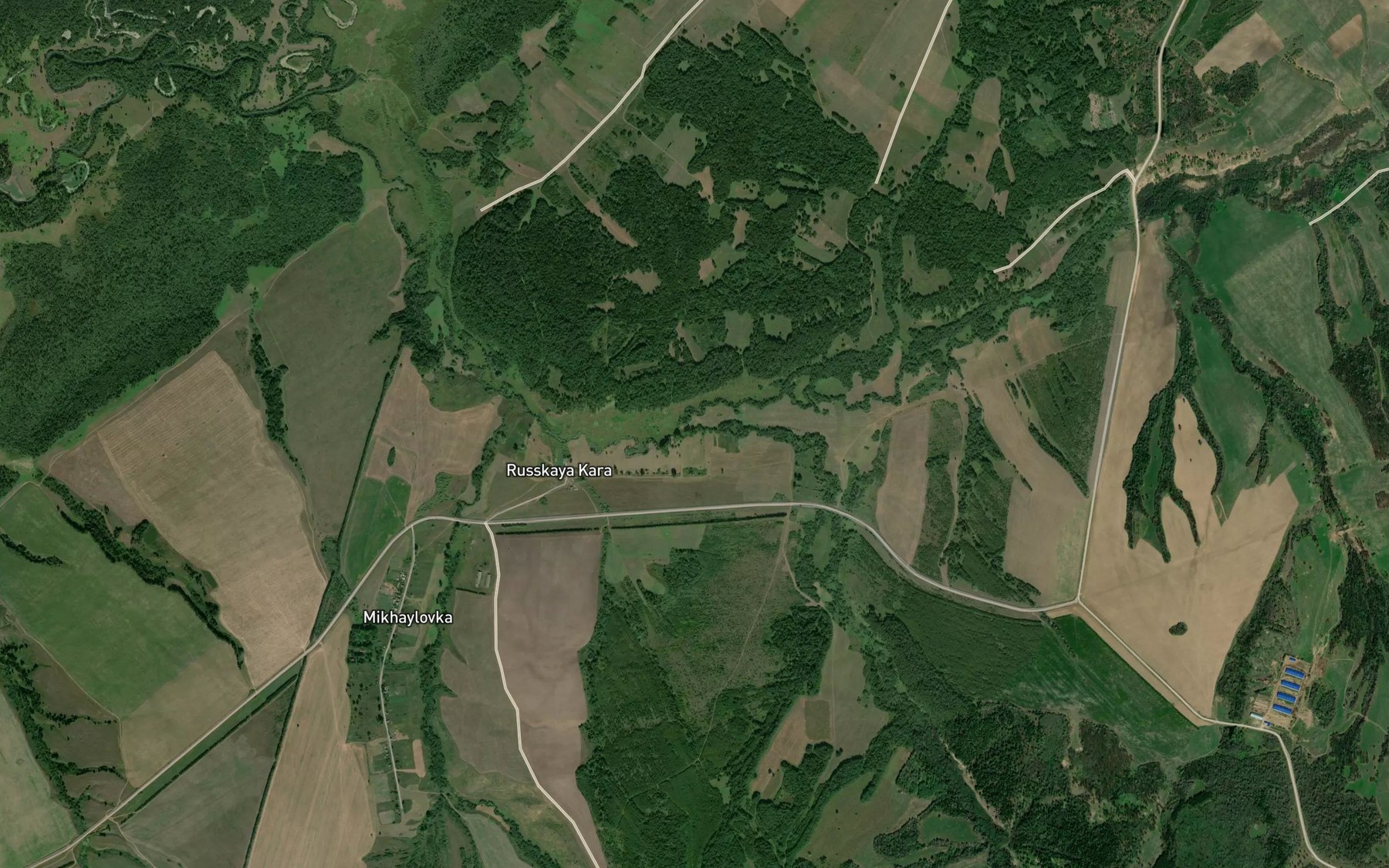 Satellite map of the Kara