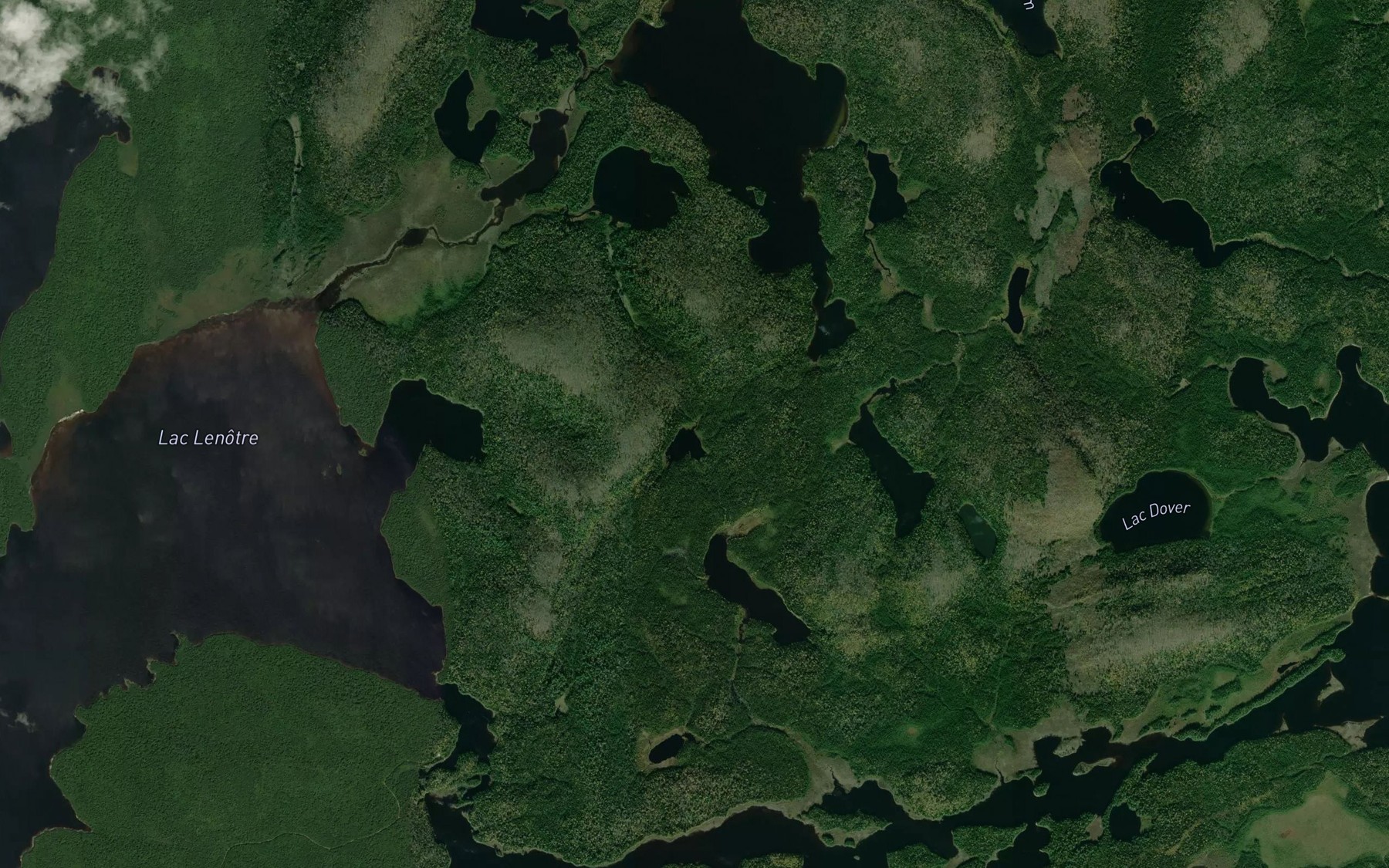 Satellite map of the Lac des Veines du Sol