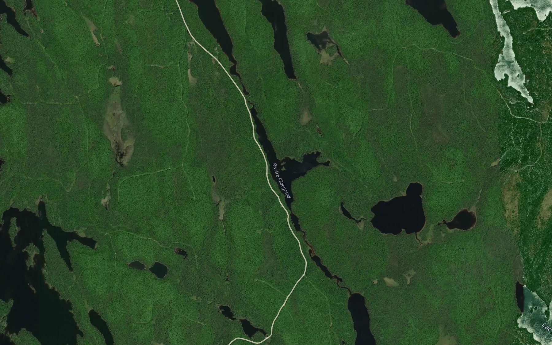 Satellite map of the Lac Koti