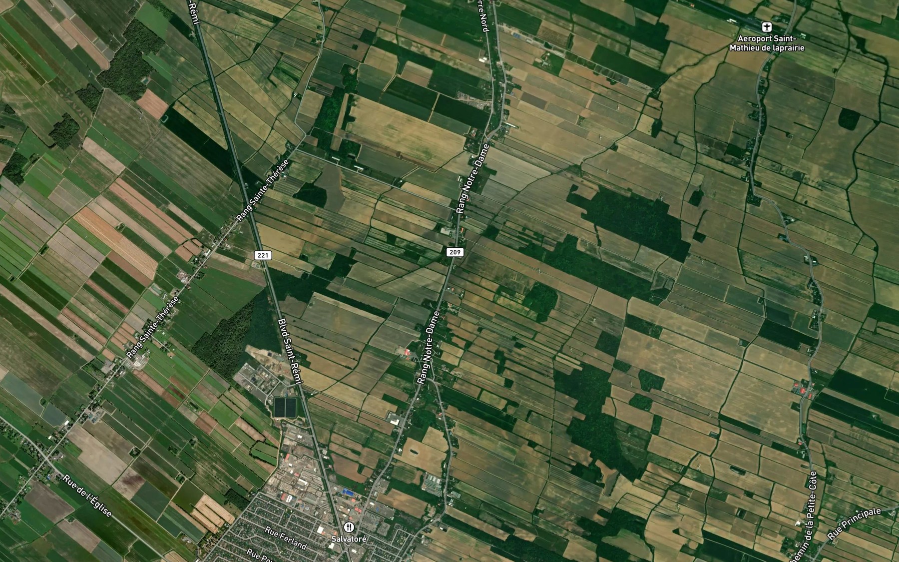 Satellite map of the Ruisseau Lefrancois