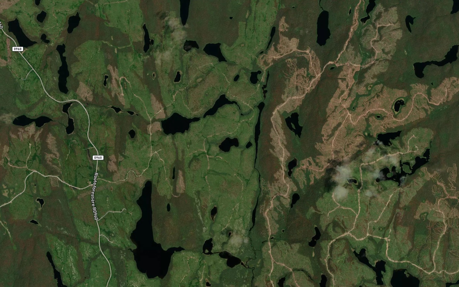 Satellite map of the Lac Junior