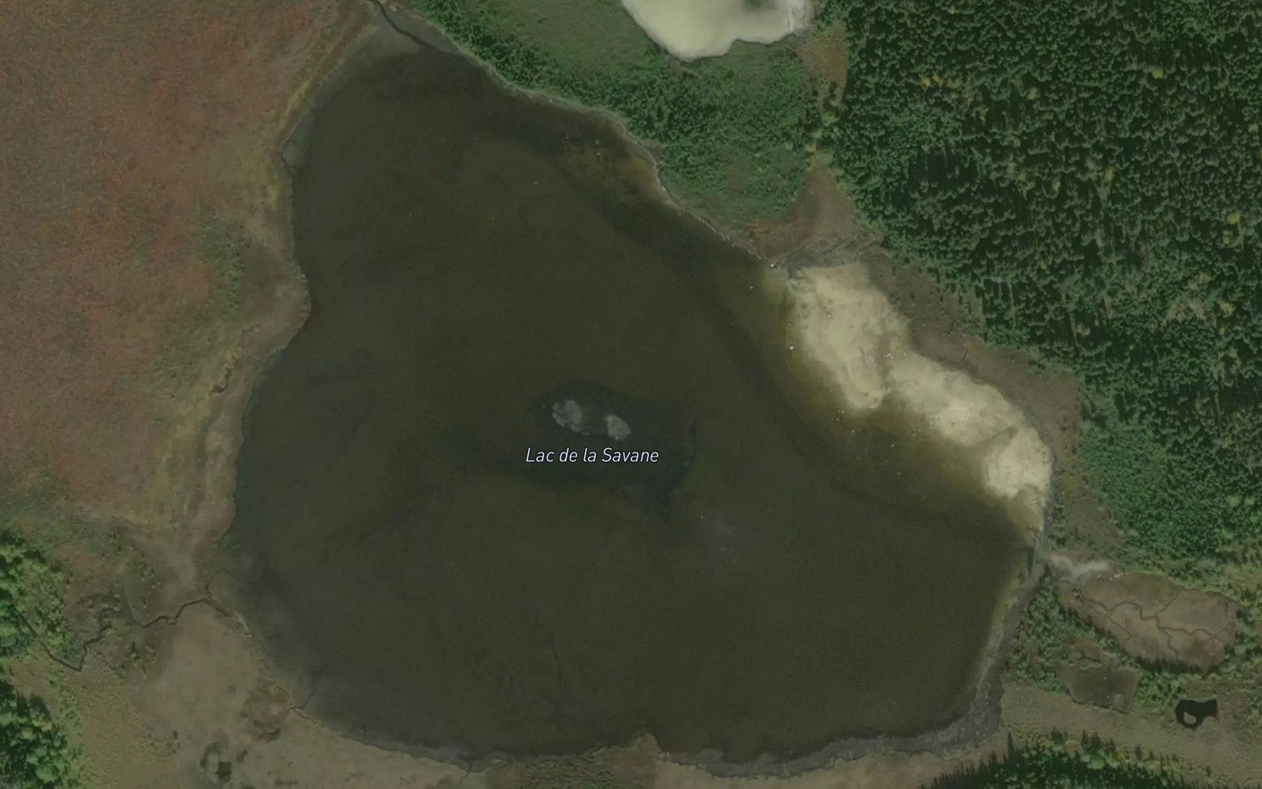 Satellite map of the Lac de la Savane