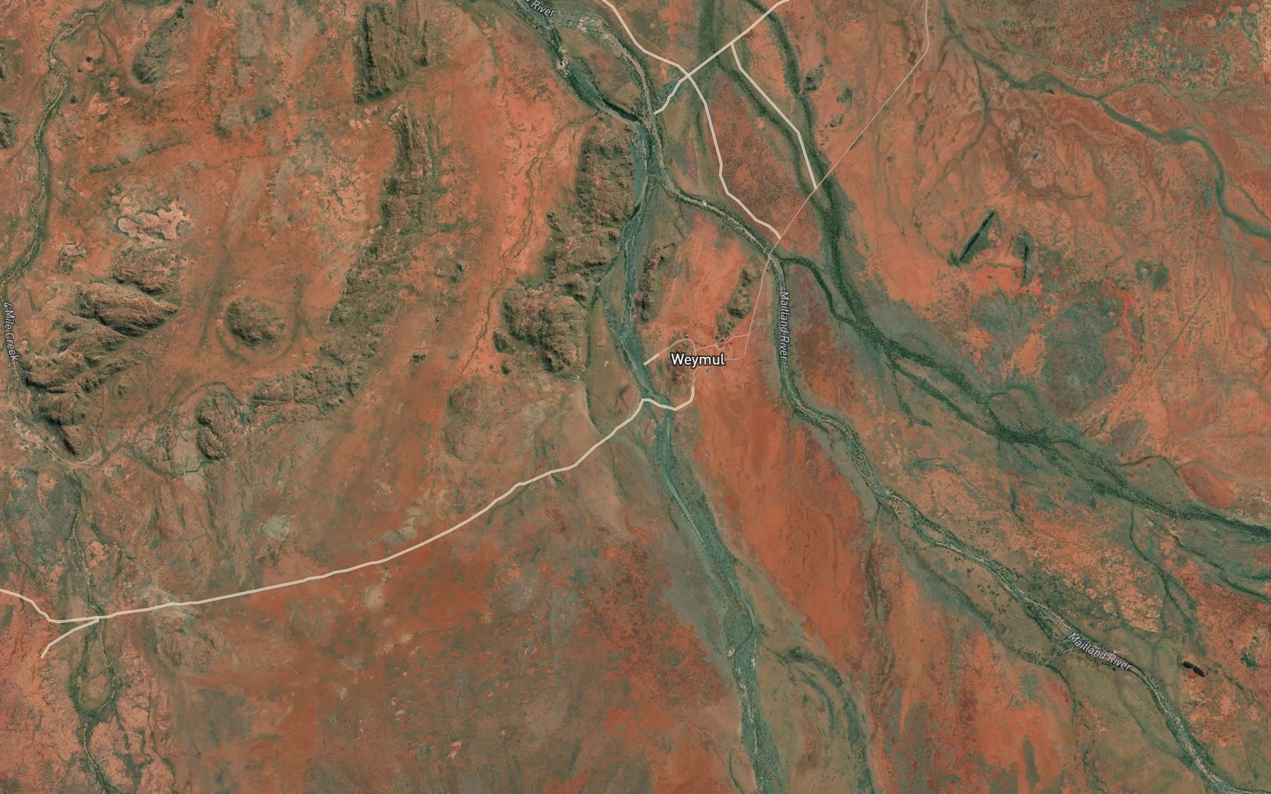 Satellite map of the Weymul Pool