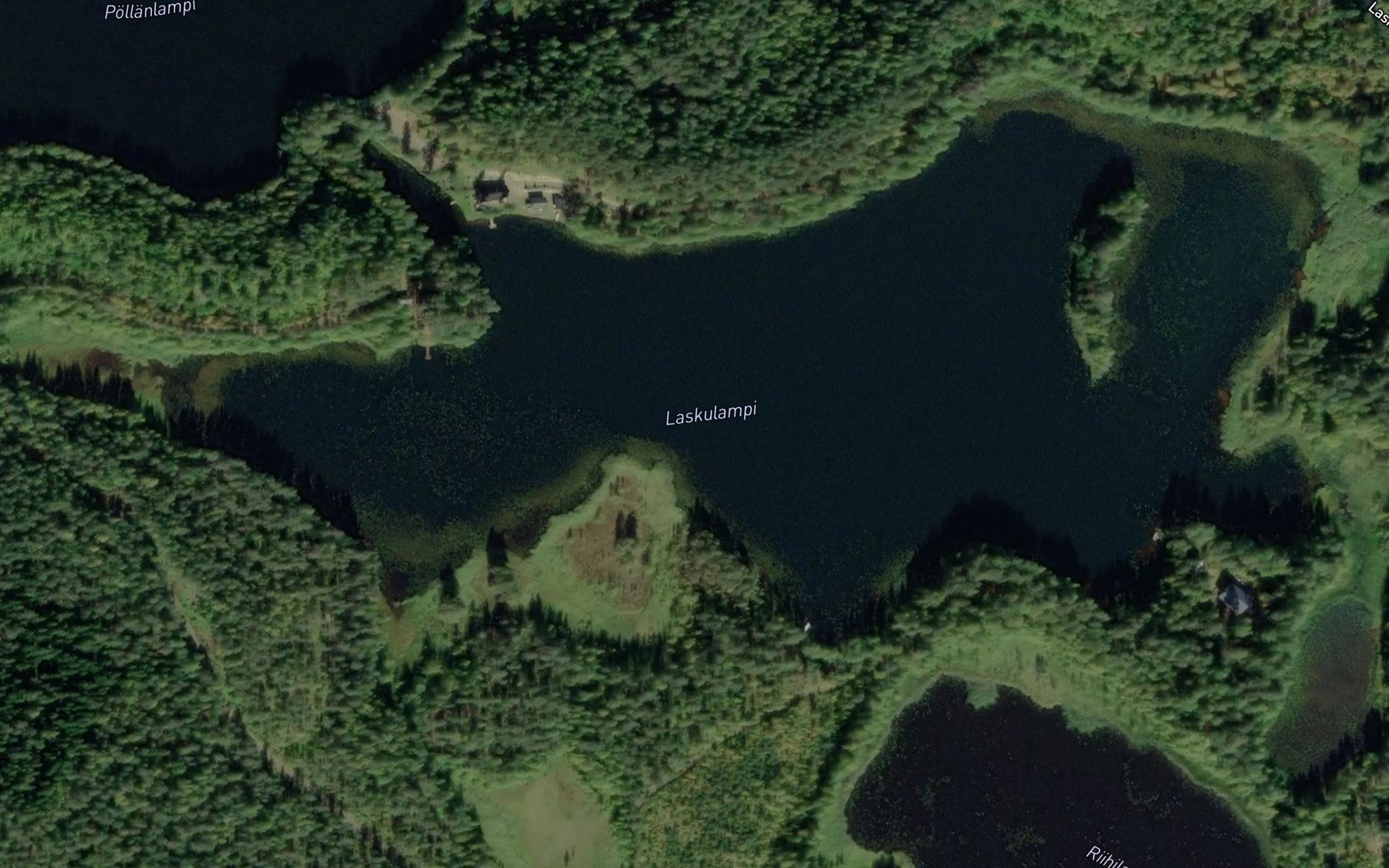Satellite map of the Laskulampi