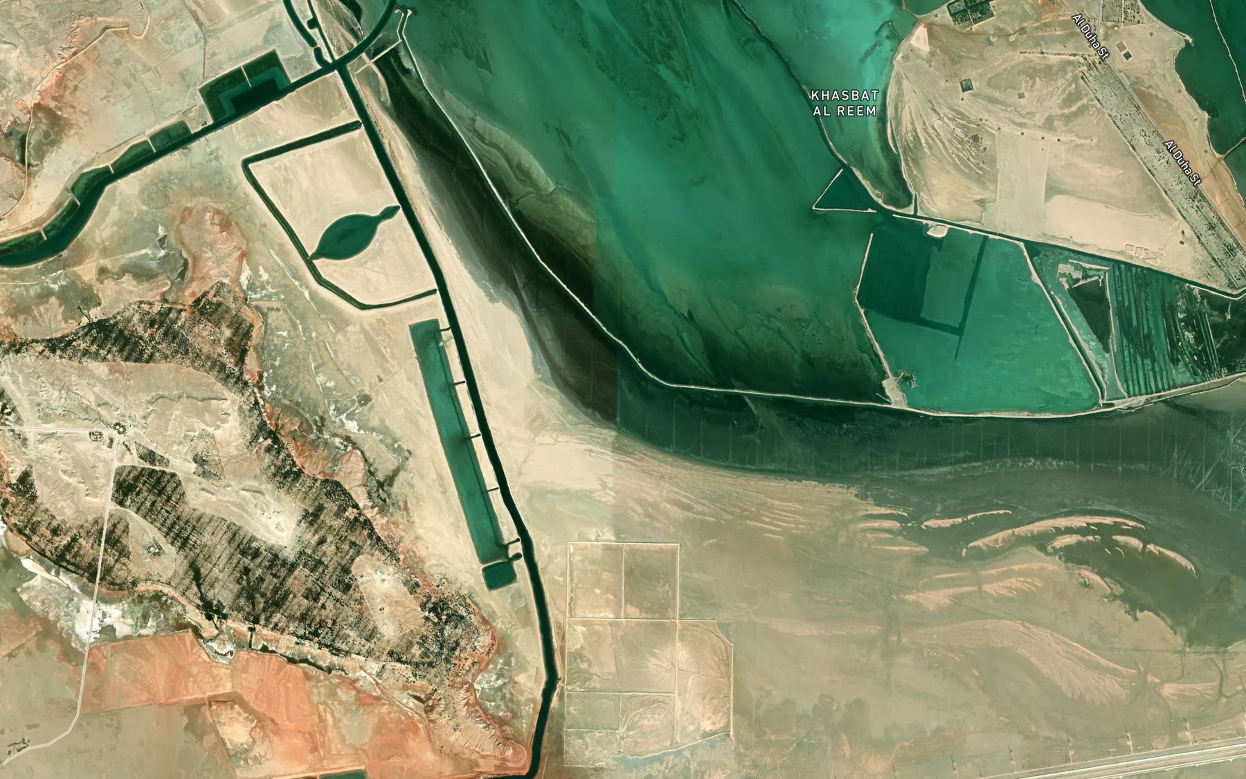 Satellite map of the Khawr al Khusayfah