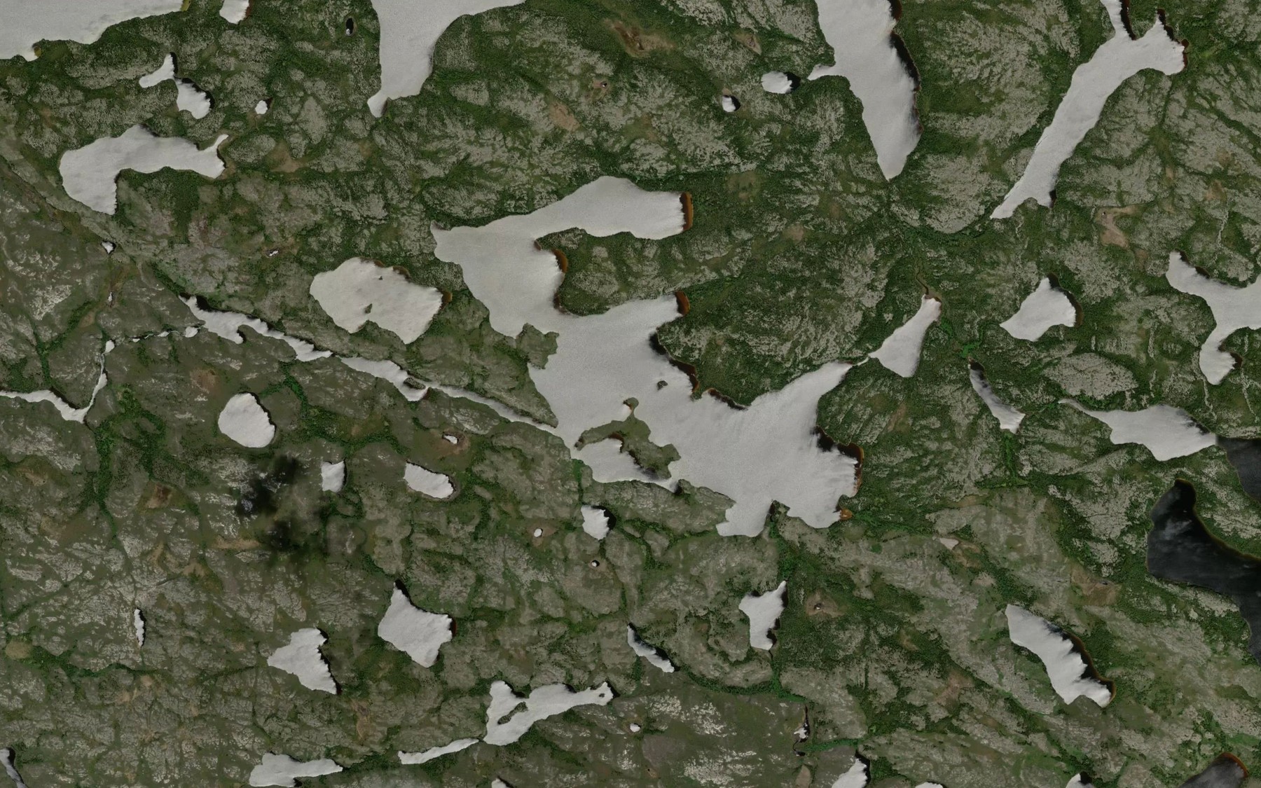 Satellite map of the Lac Niswaw Amatunimakwanuch