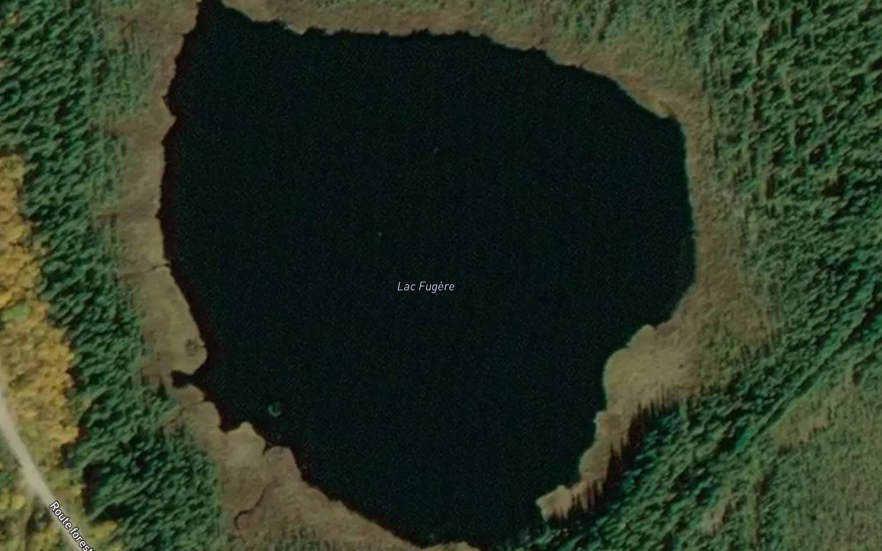 Satellite map of the Lac Fugere