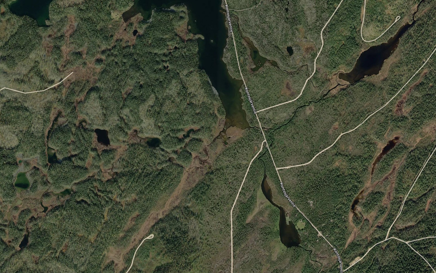 Satellite map of the Kutuoja