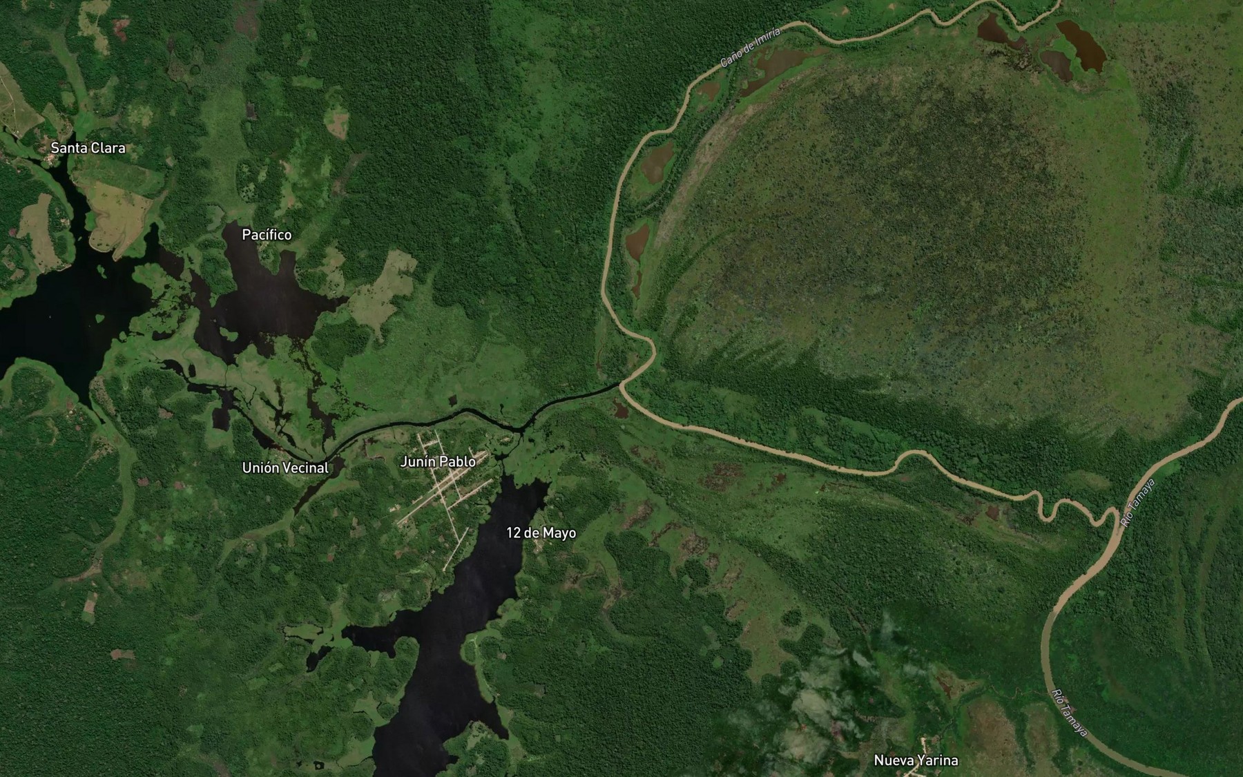 Satellite map of the Cano de Imiria