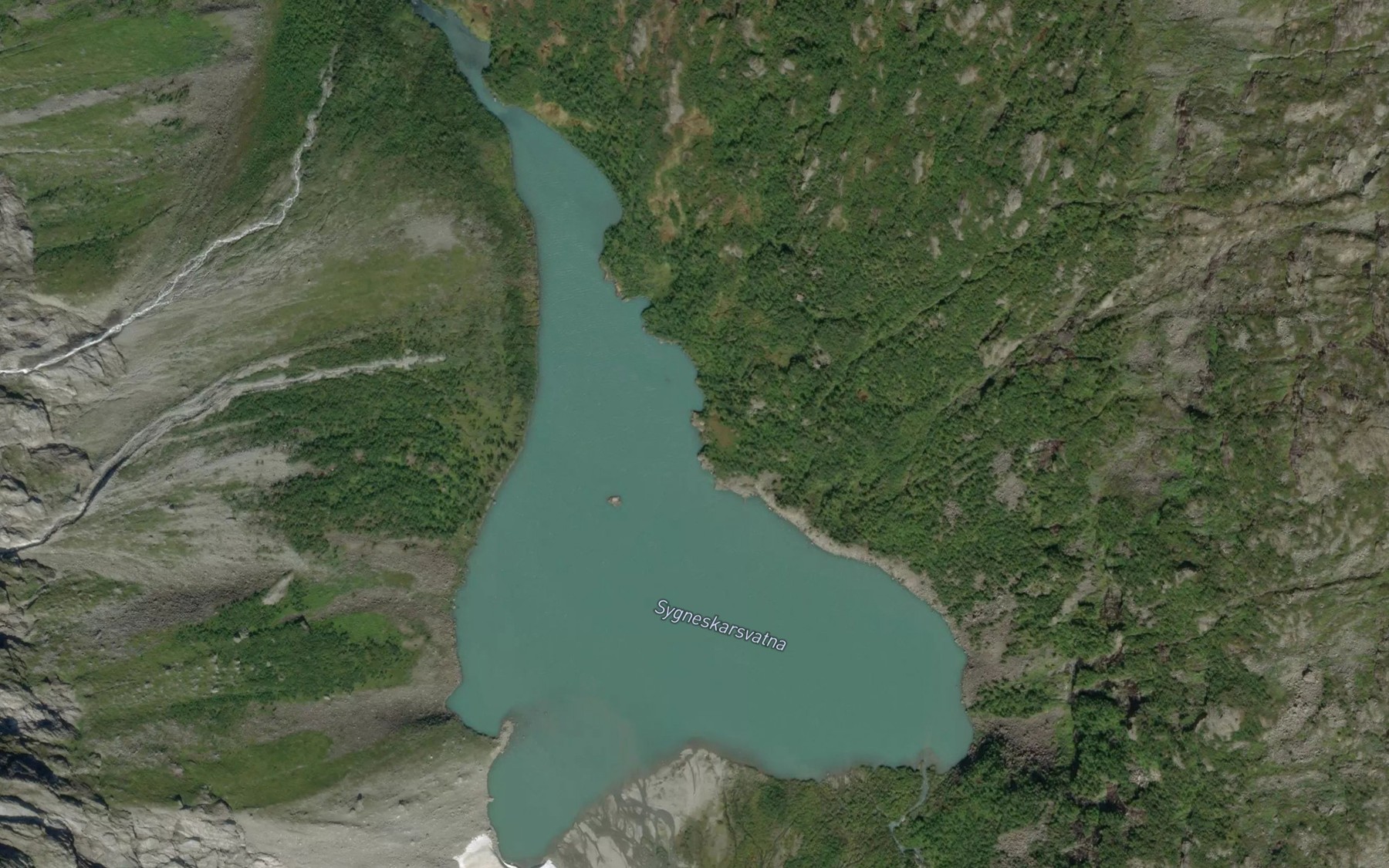 Satellite map of the Sygneskarsvatna