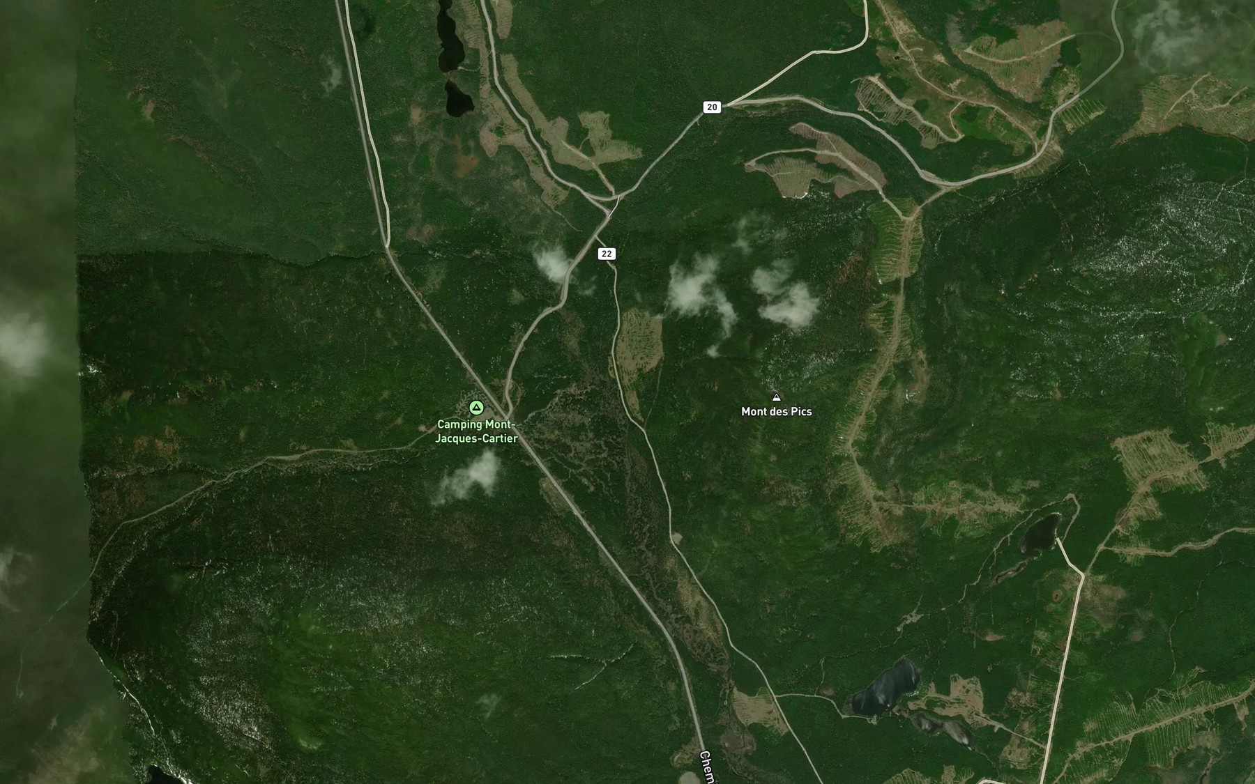 Satellite map of the Ruisseau a Galene