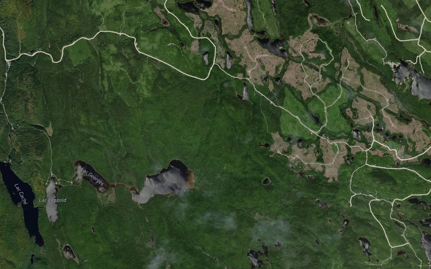 Satellite map of the Lac Raymond