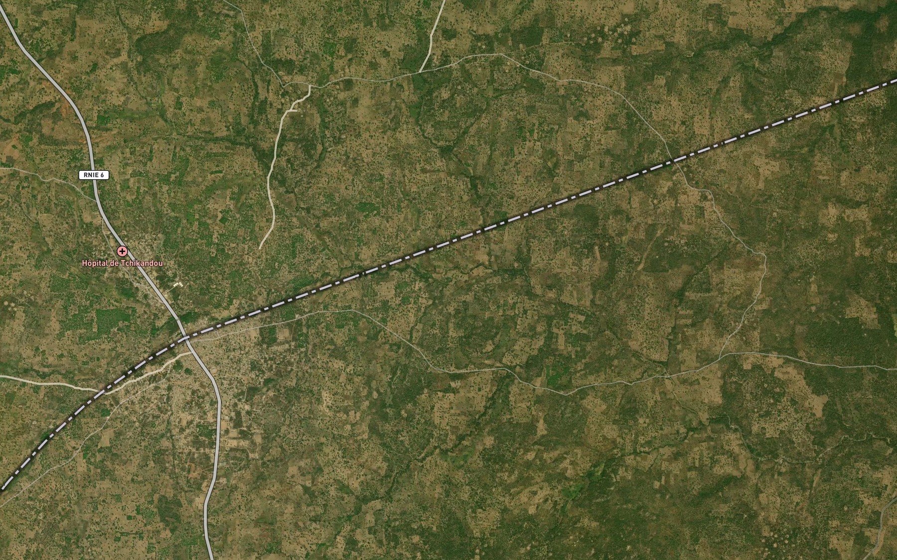Satellite map of the River Korokoro