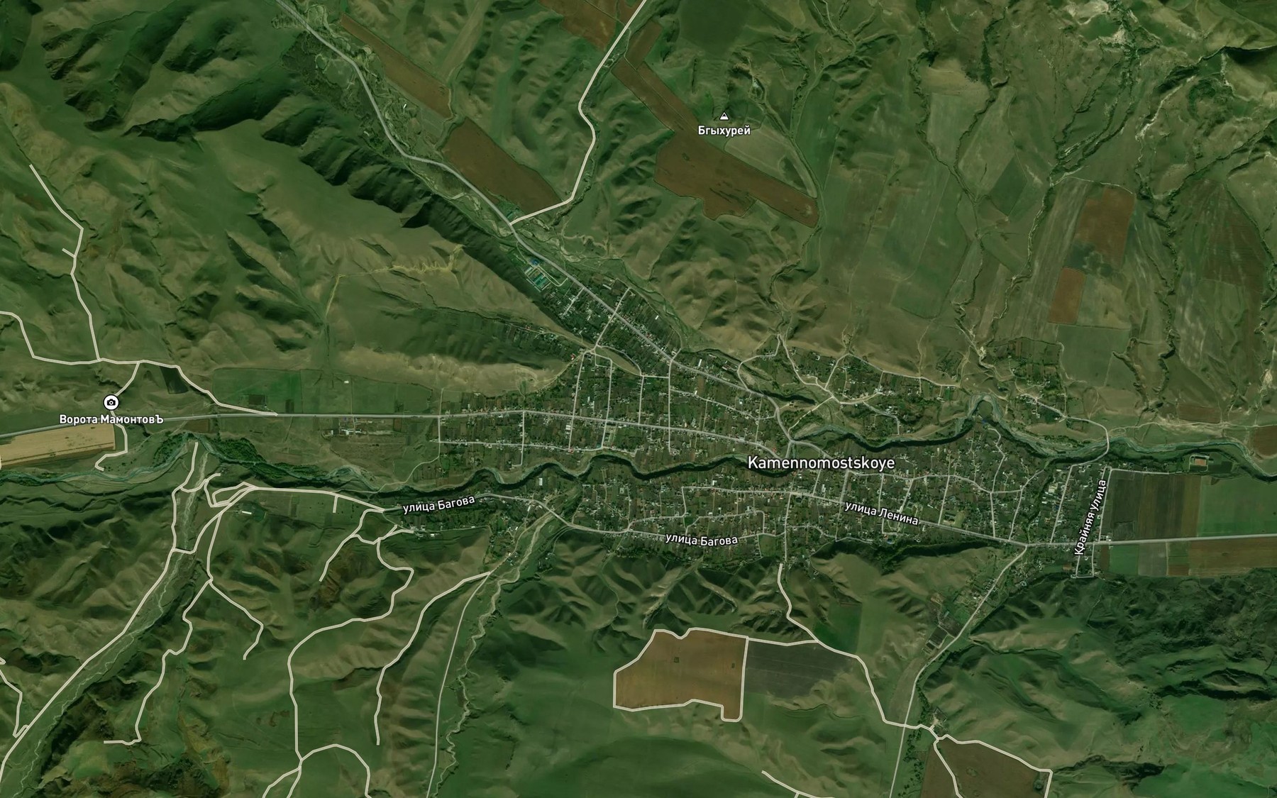 Satellite map of the Malyye Kuraty
