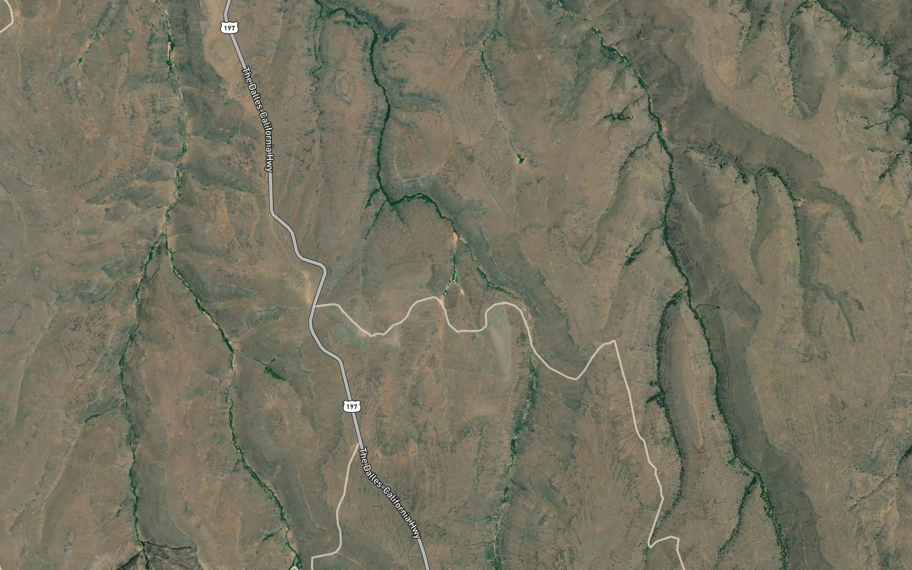 Satellite map of the Jones Springs