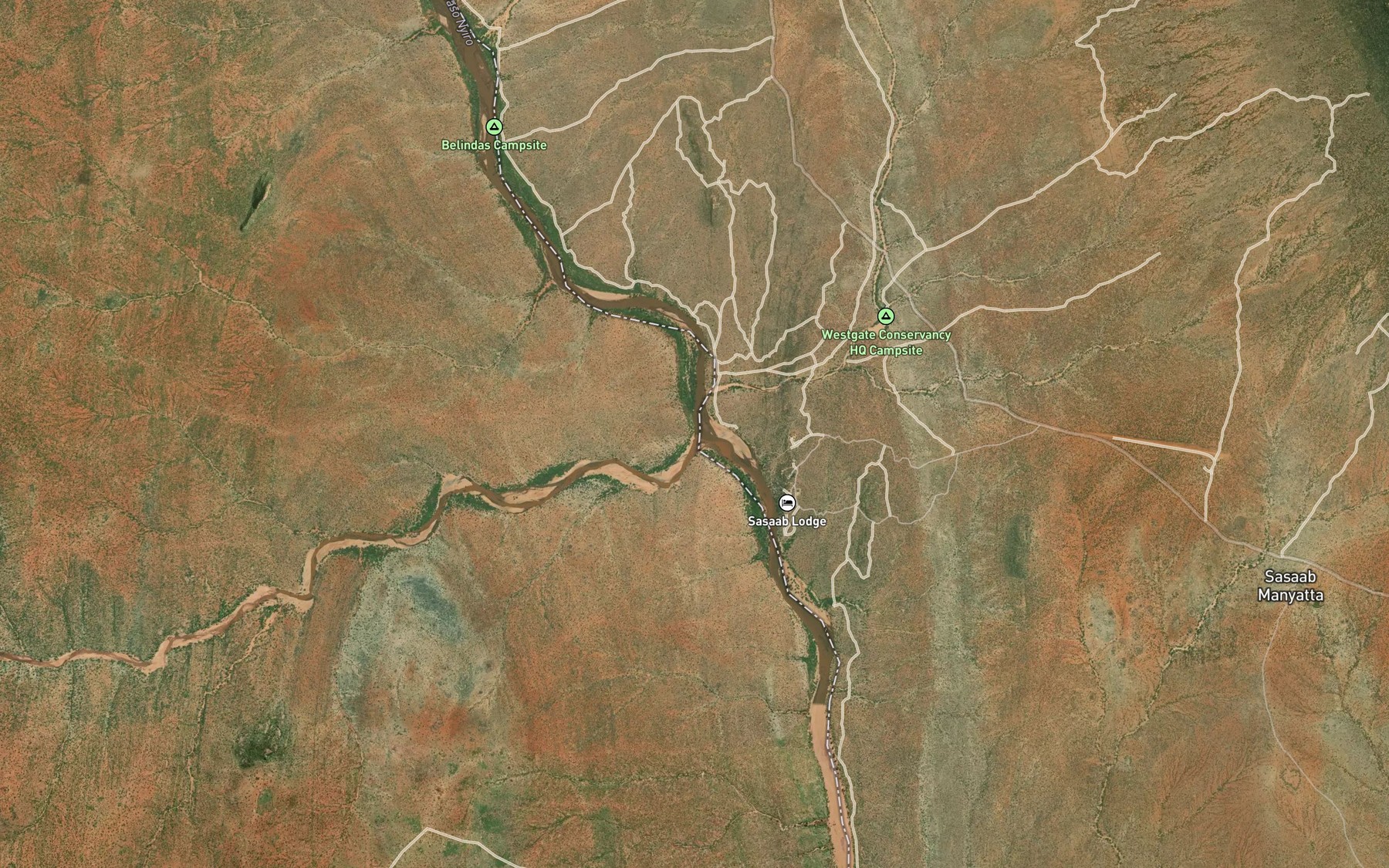 Satellite map of the Kipsing