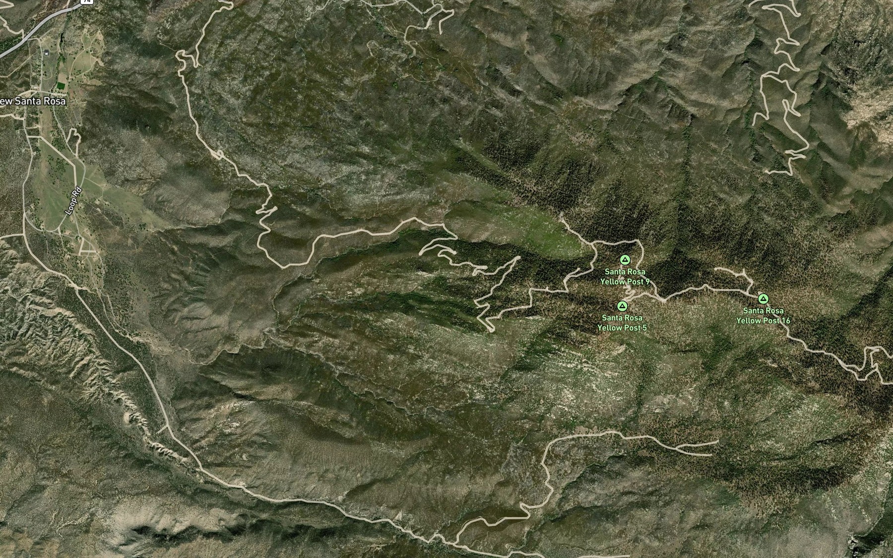 Satellite map of the Mountain Home Spring
