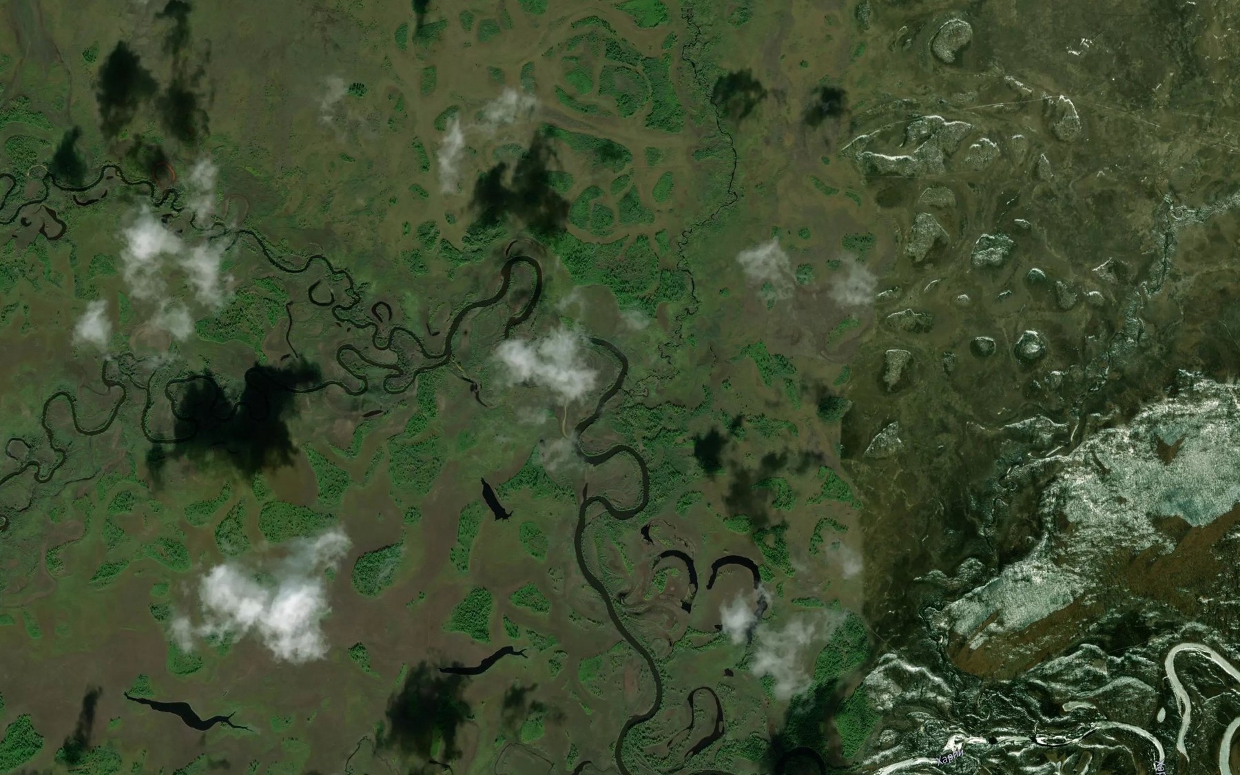 Satellite map of the Bol'shoy Godymal