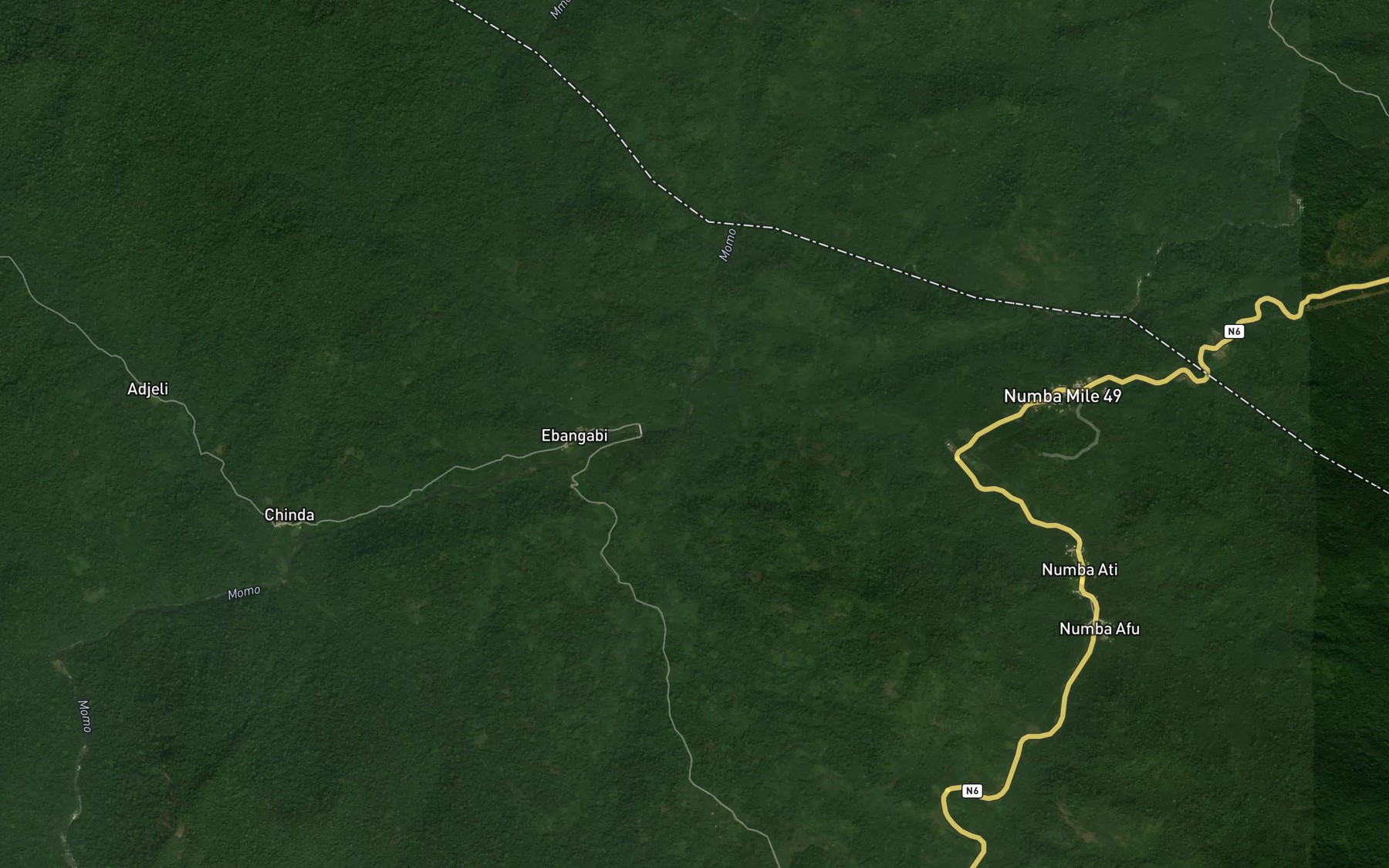 Satellite map of the Ati