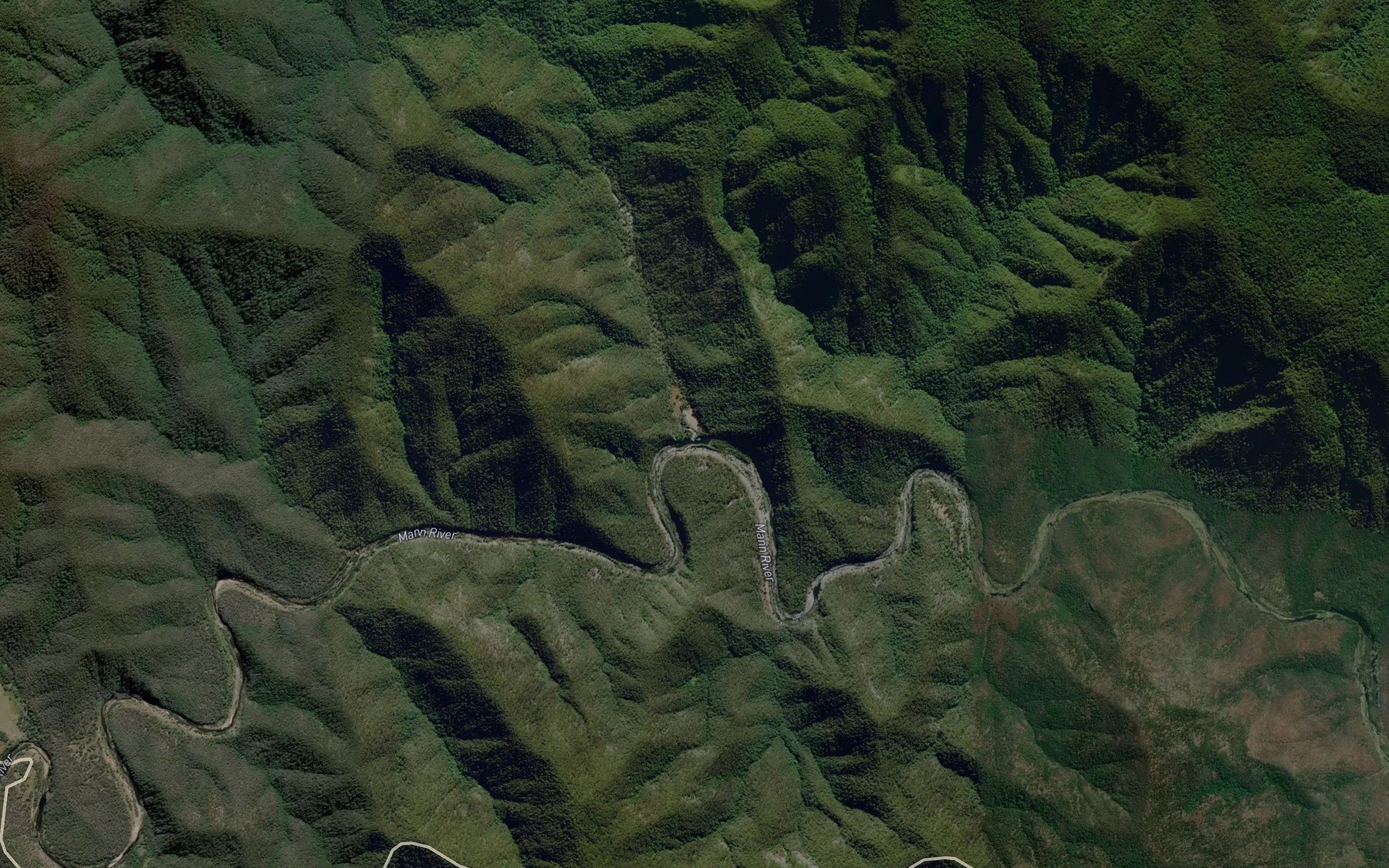 Satellite map of the Wollomogo Creek