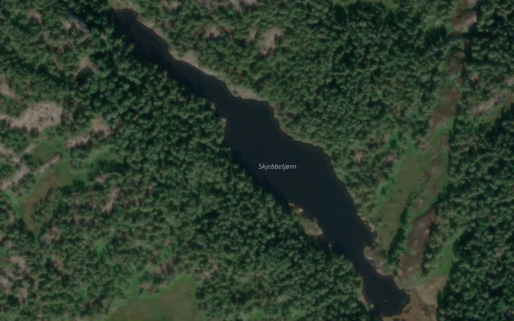 Satellite map of the Skjebbetjonn